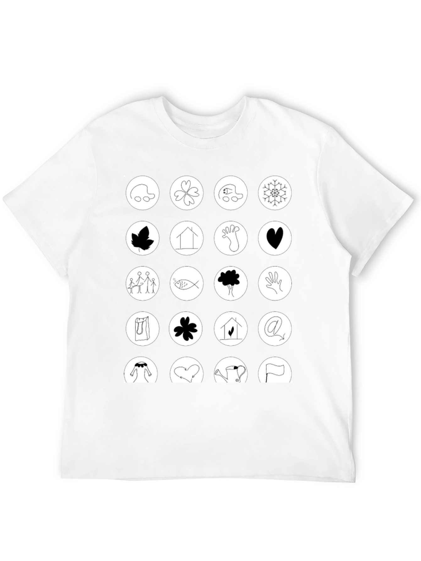 Black Symbol Art Graphic T-Shirt: Unique Icon Design view 12