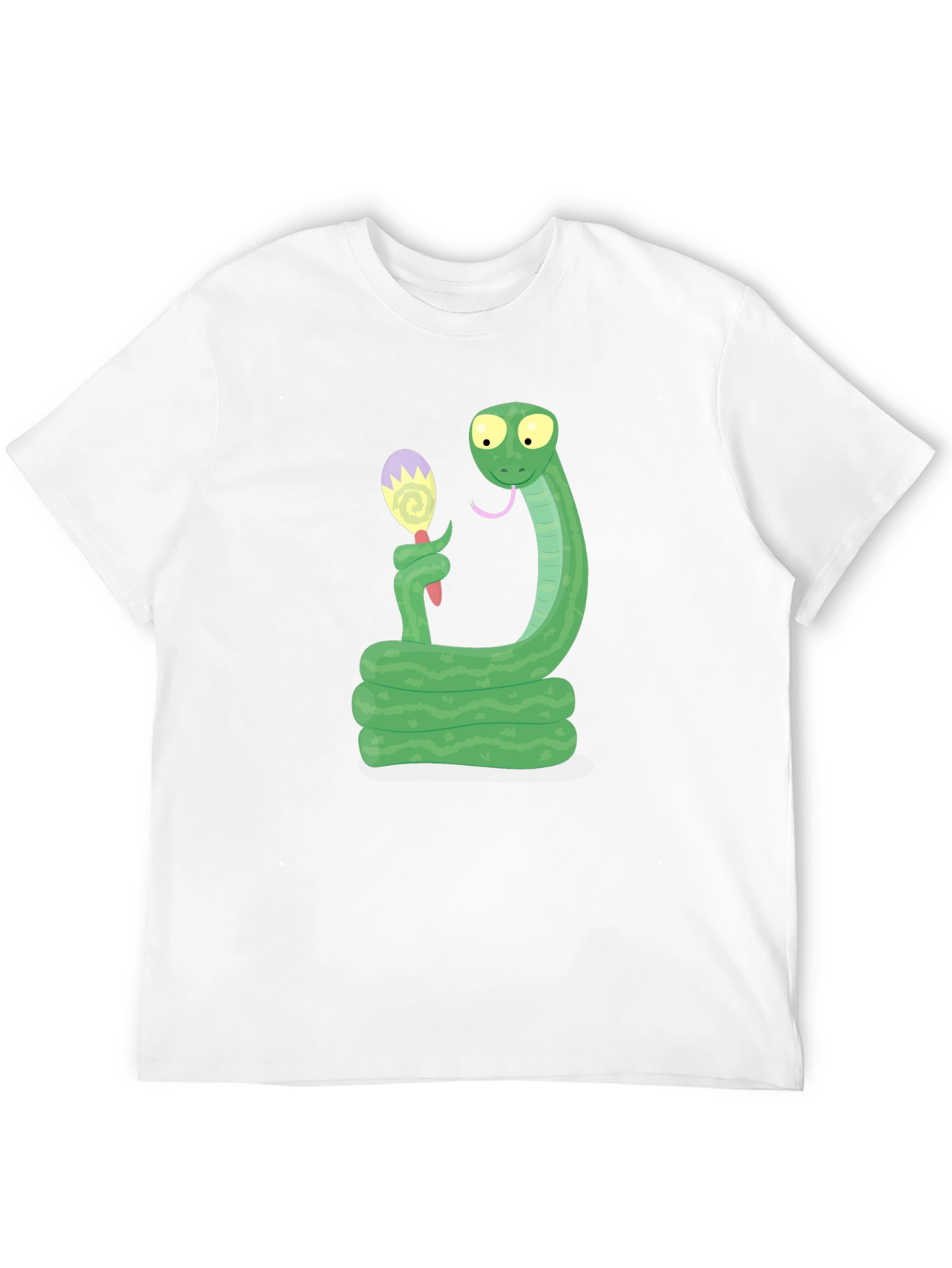 Black Snake Eating Ice Cream T-Shirt view 12