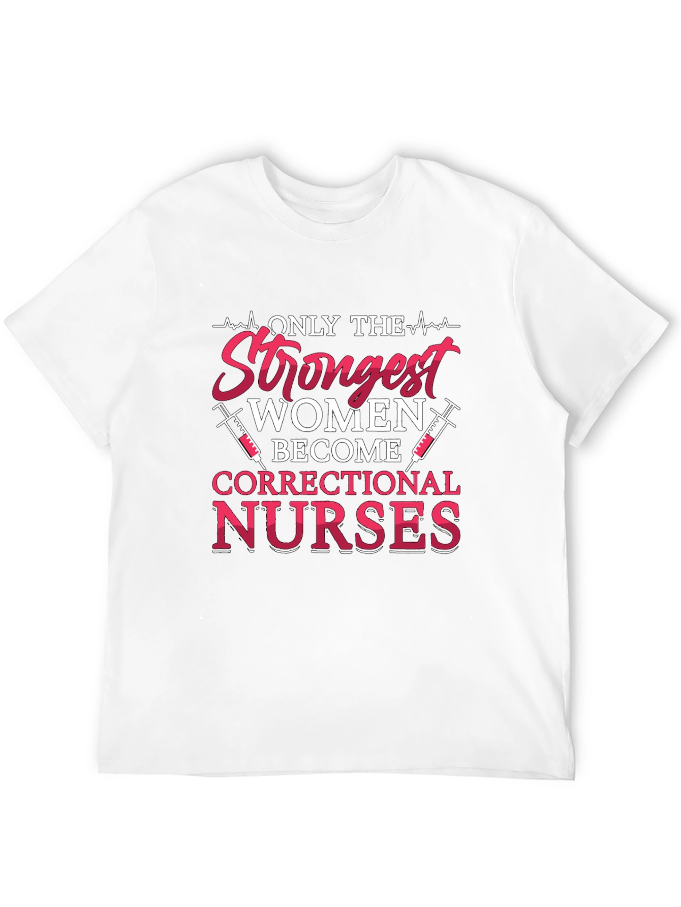 Black Strongest Women Correctional Nurses T-Shirt view 12