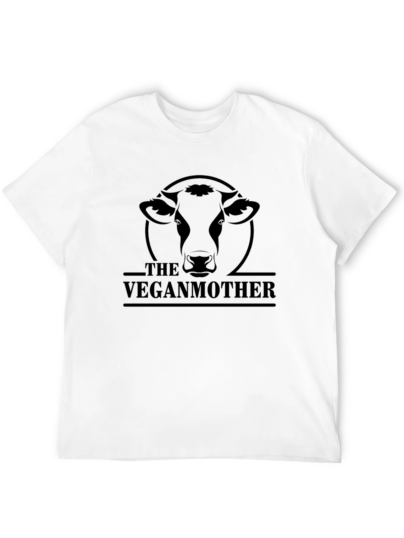 Black The Vegan Mother Graphic Tee - Black Cotton T-Shirt view 12