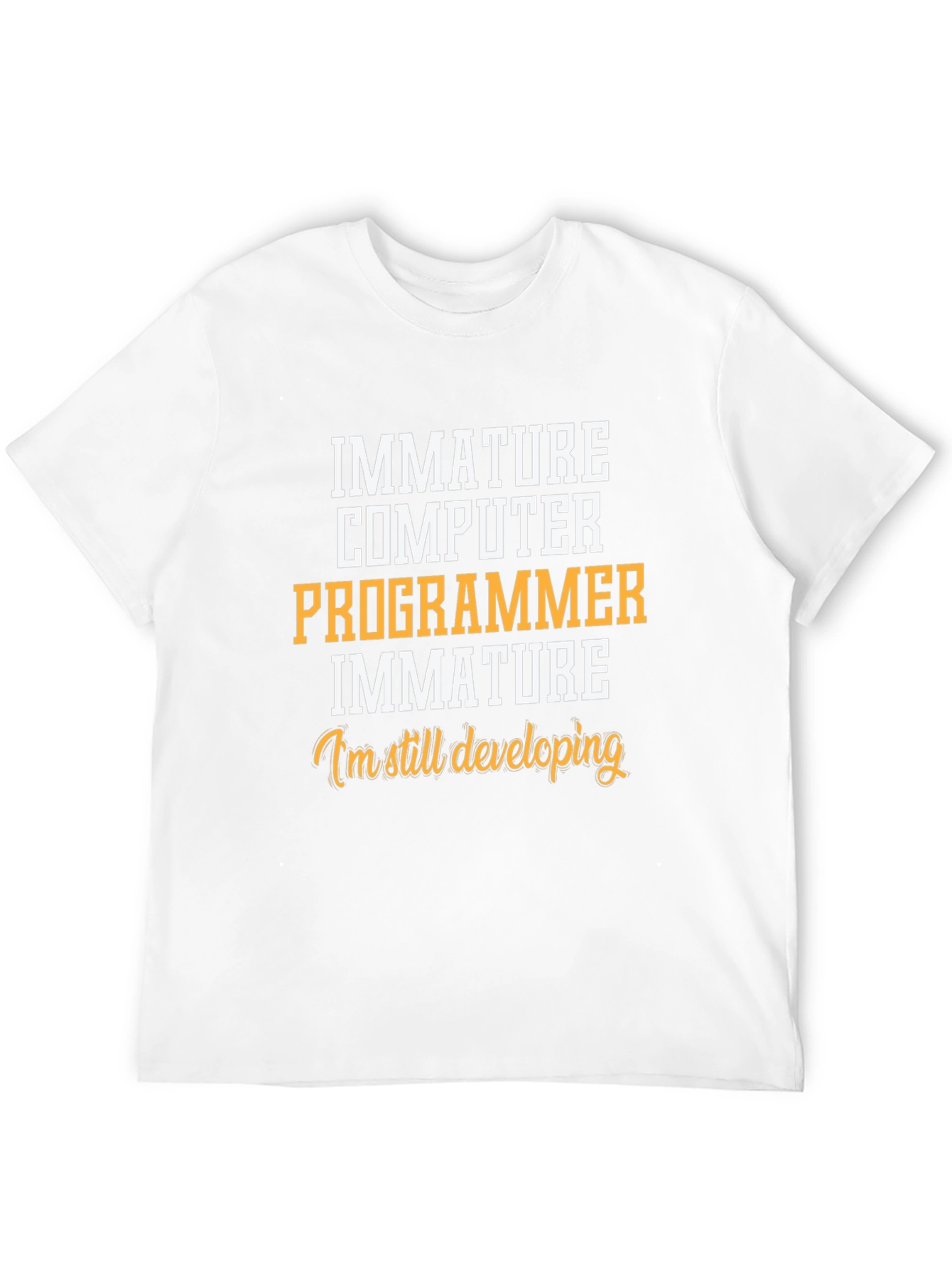 Black Immature Computer Programmer T-Shirt view 12