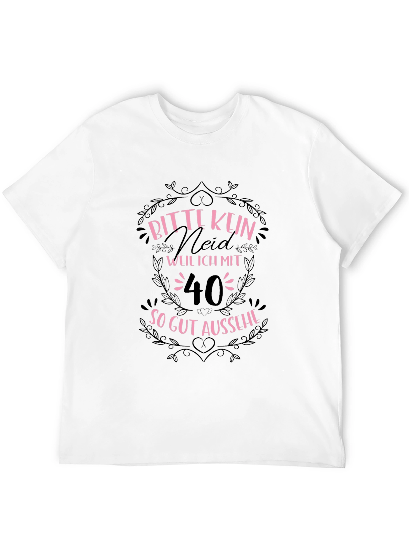 Black Funny 40th Birthday T-Shirt - Bitte Kein Neid view 12