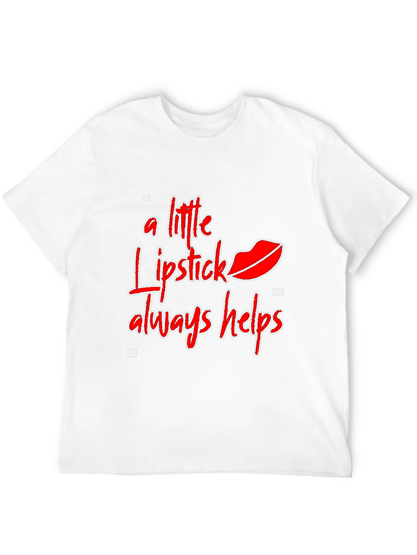 Black Lipstick Helps Graphic Tee - Stylish Statement Shirt view 12