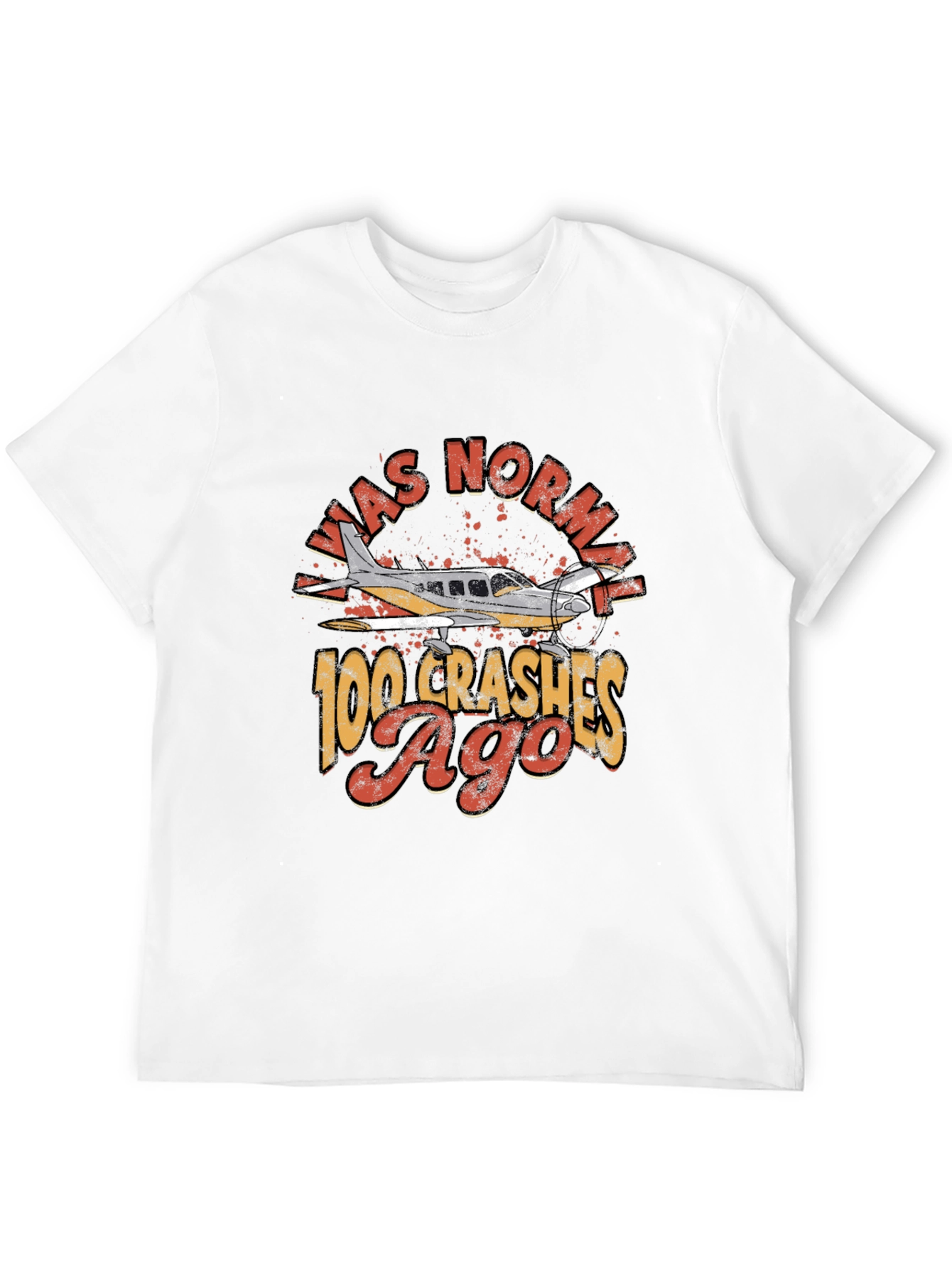 Black Was Normal 100 Crashes Ago Pilot T-Shirt view 12