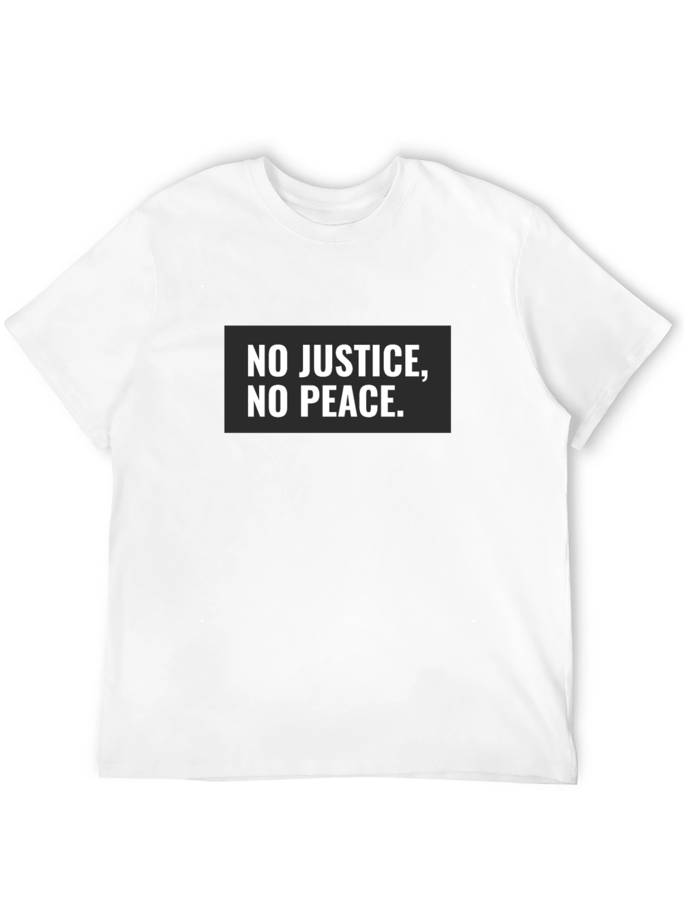 Black No Justice No Peace Graphic Tee view 12