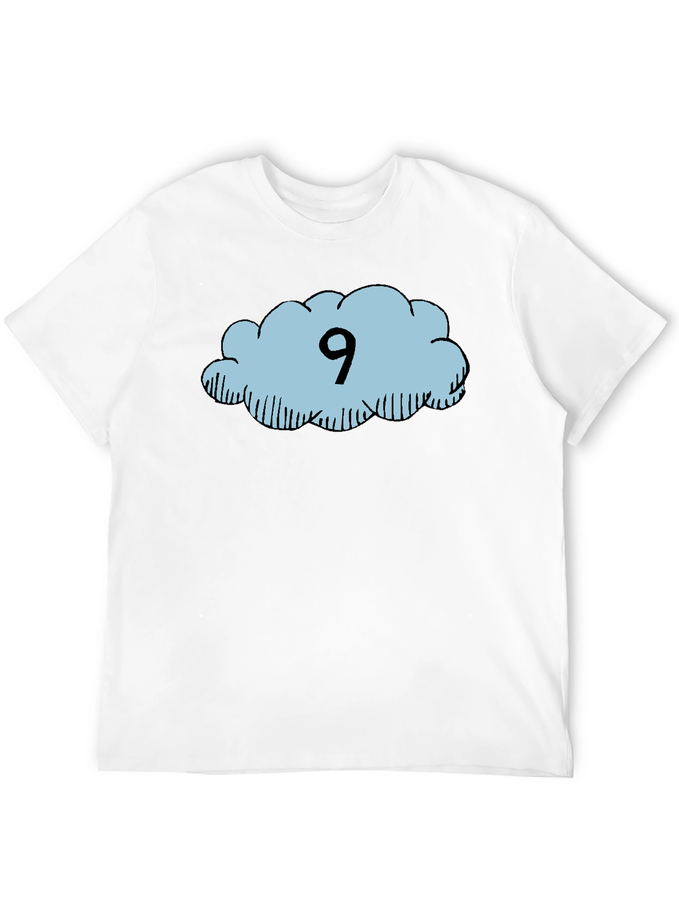 Black Cloud Nine T-Shirt - Black Cotton Tee view 12