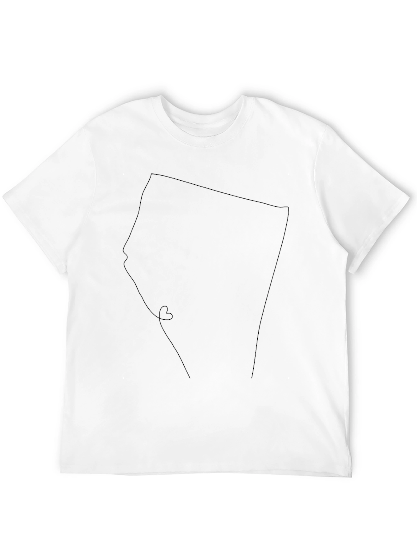 Black Minimalist Nevada Outline T-Shirt view 12