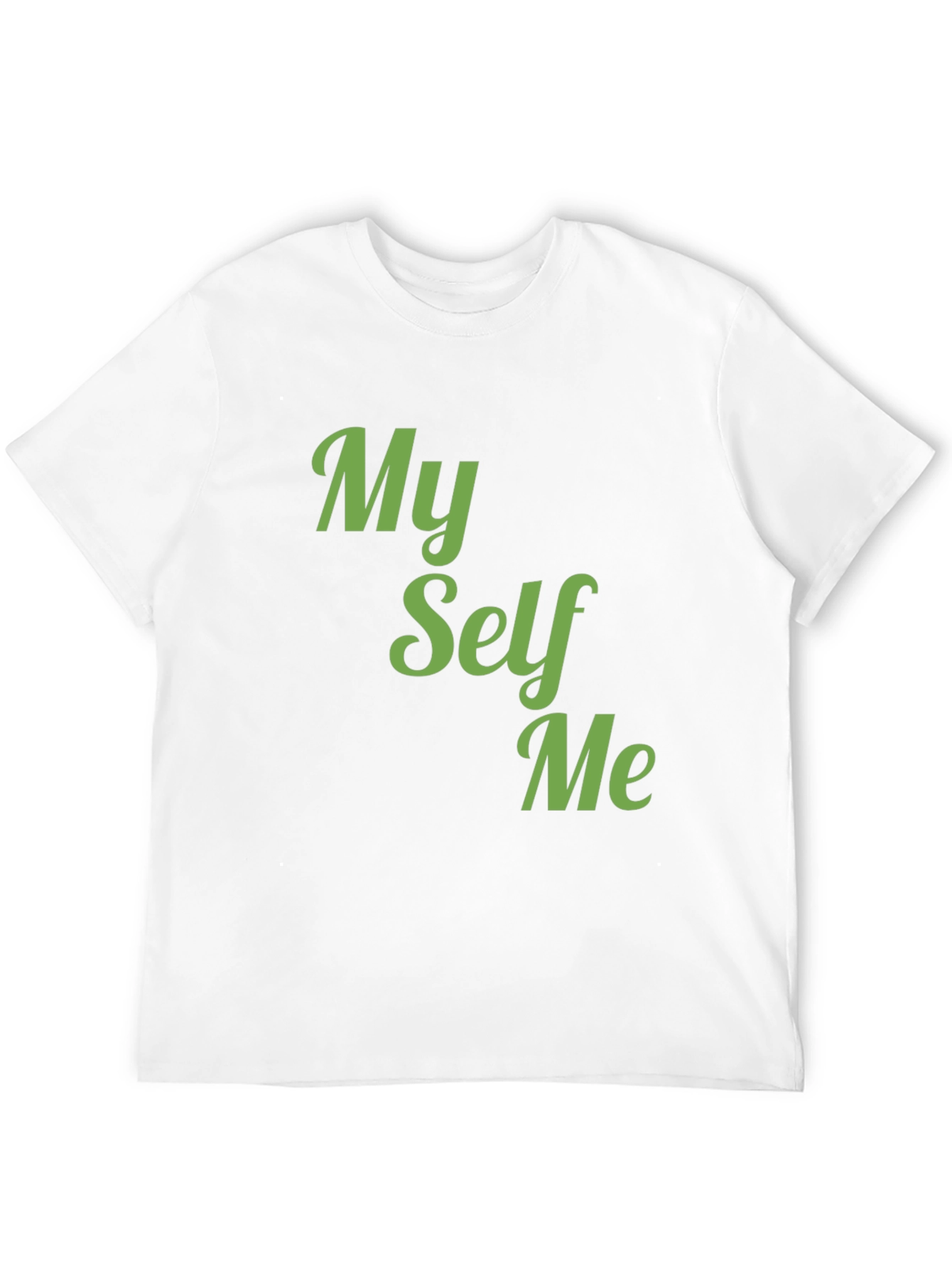 Black My Self Me Graphic Tee - Soft Cotton Blend T-Shirt view 12