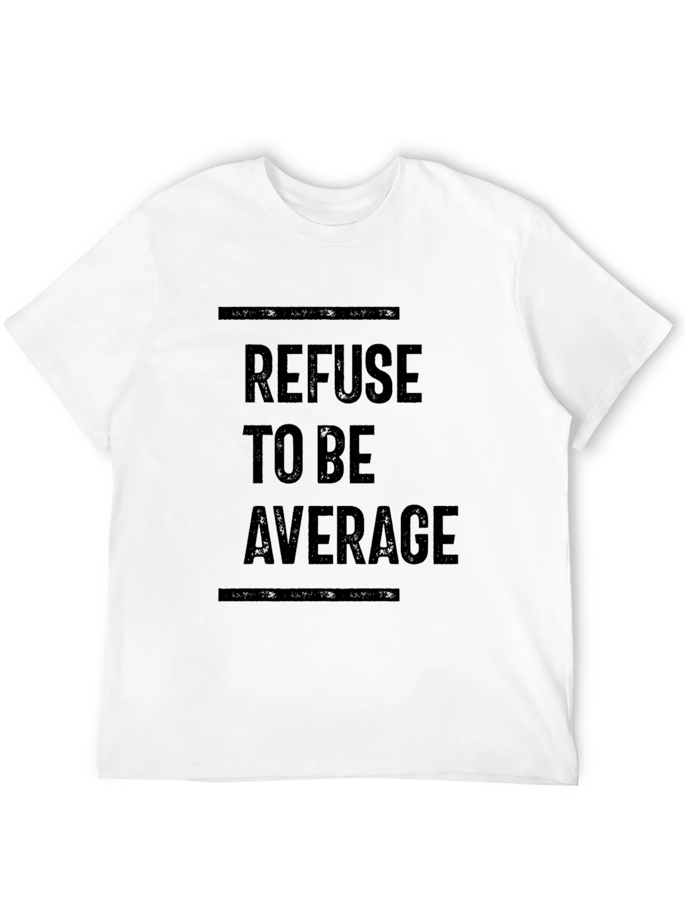 Black Refuse to be Average Black T-Shirt view 12