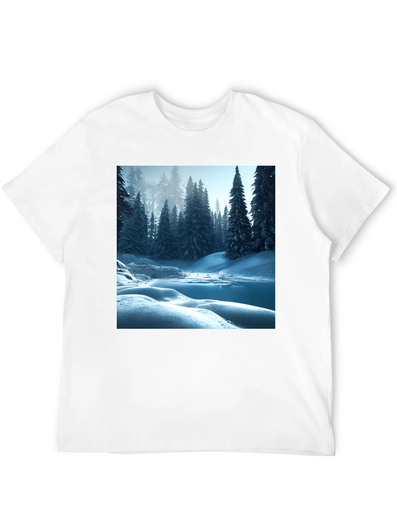 Black Winter Wonderland Graphic Tee - Black view 12