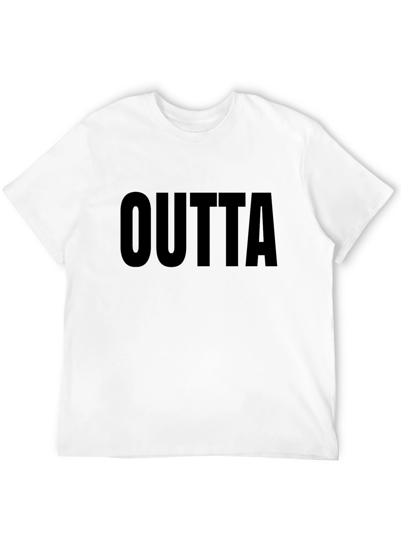 Black Outta T-Shirt - Bold Black Tee view 12