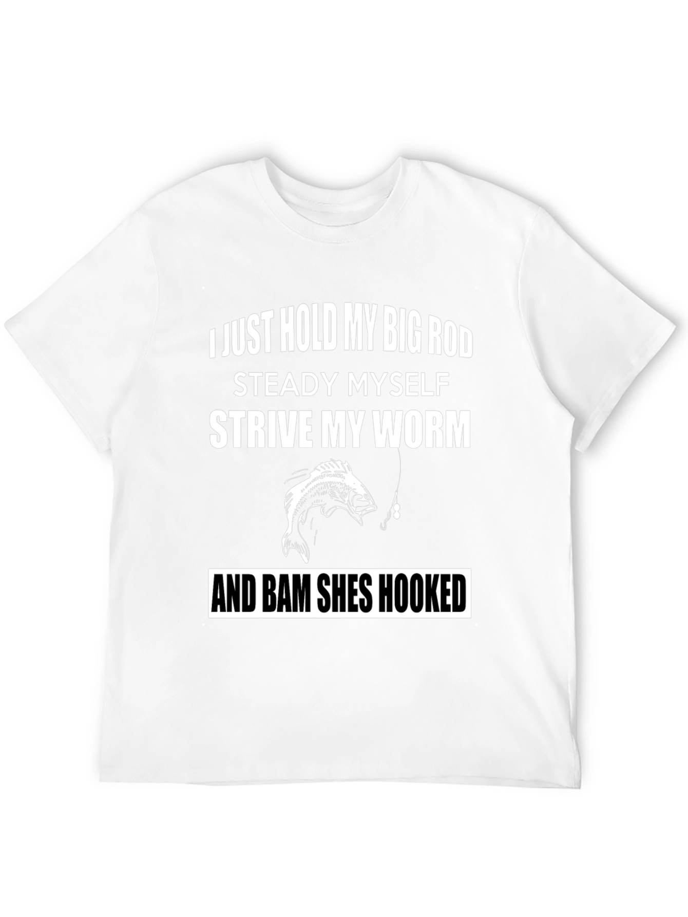 Black Fishing Humor Graphic T-Shirt view 12