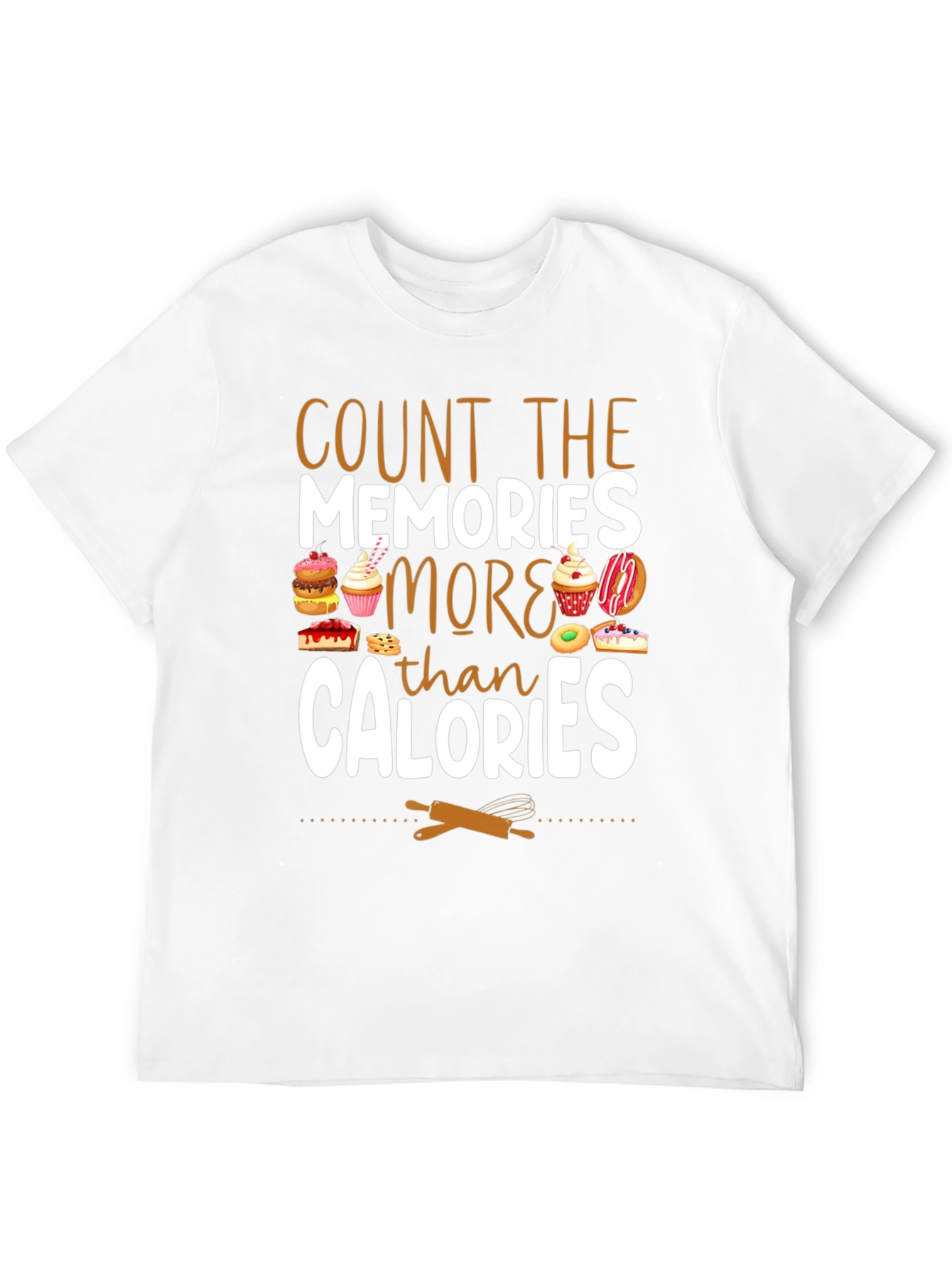 Black Count Memories Not Calories T-Shirt view 12