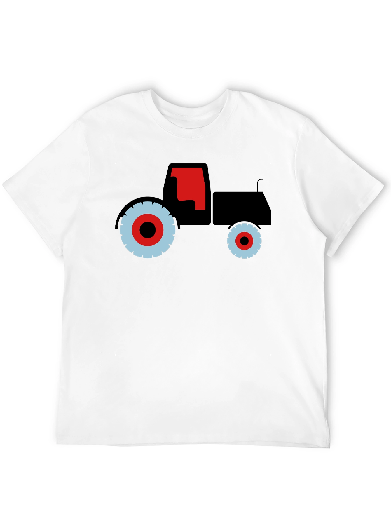Black Tractor Graphic Tee - Bold Farm Vehicle Design view 12