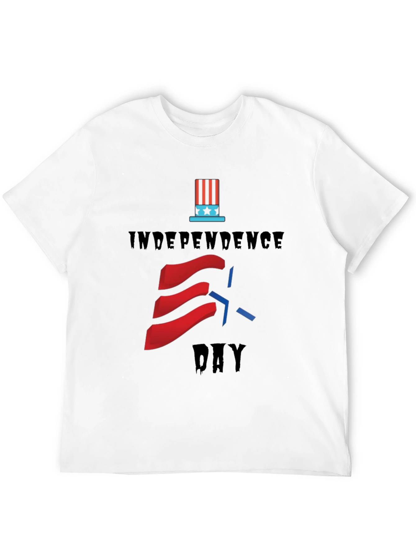 Black Independence Day Graphic T-Shirt view 12