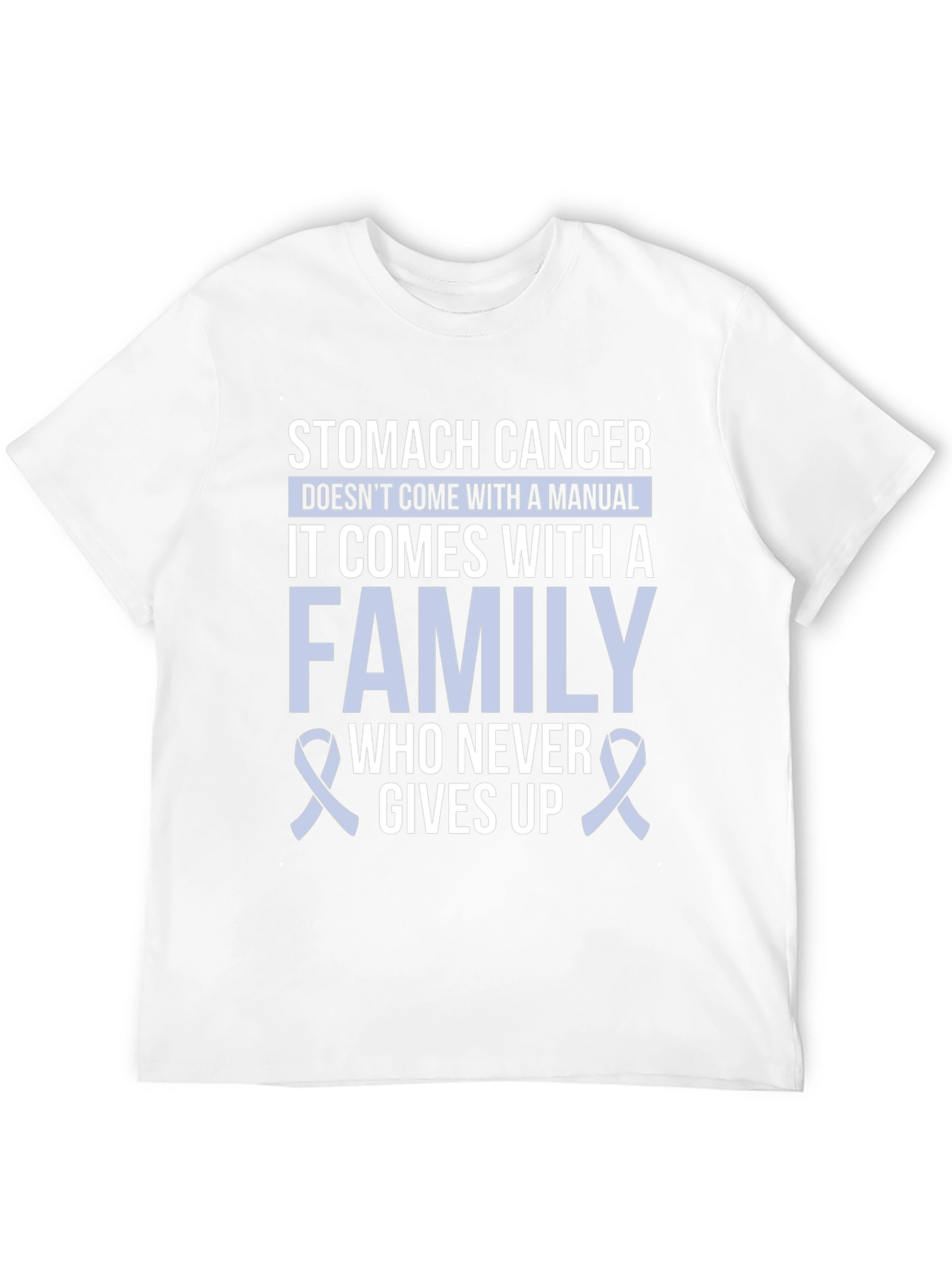 Stomach Cancer Awareness T-Shirt - Family Support - 12