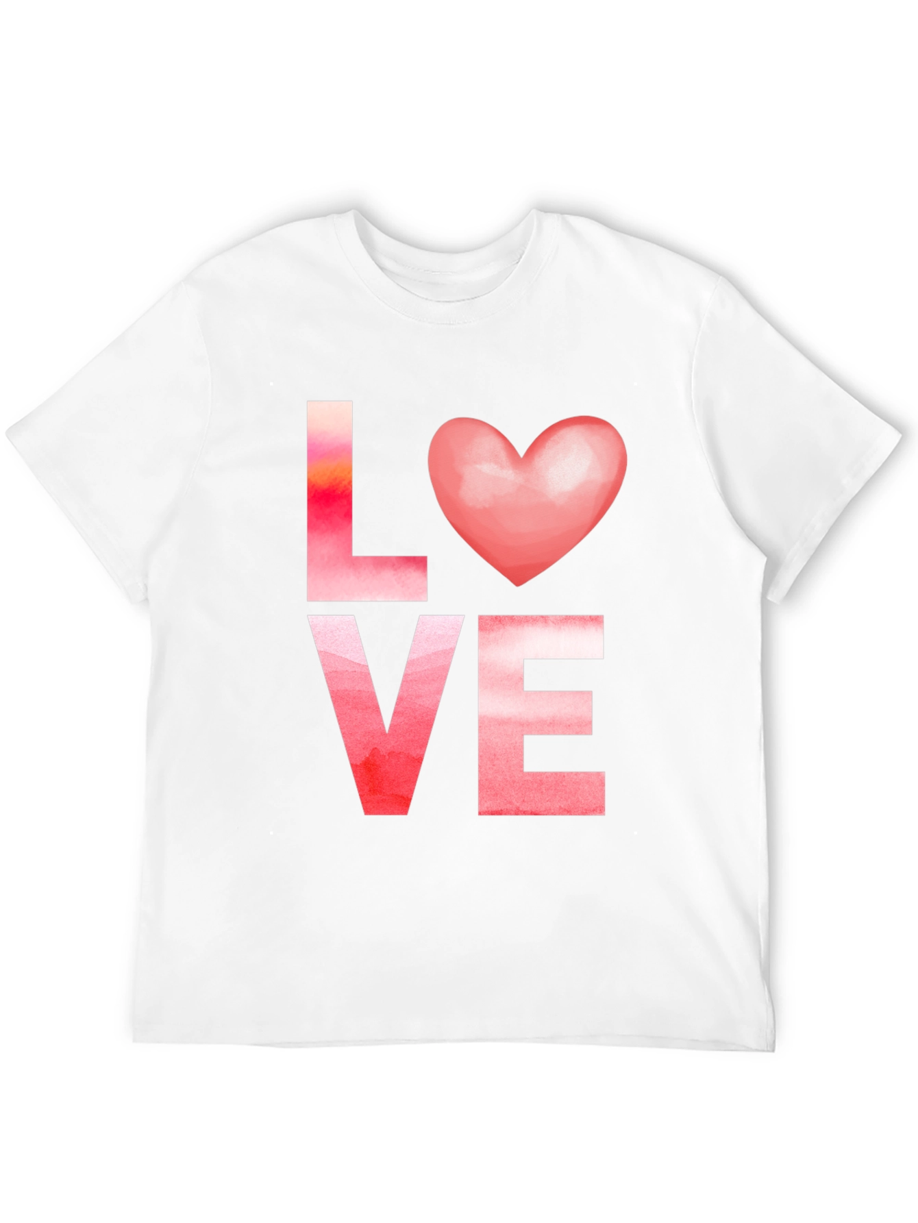 Black Love Heart Valentine T-Shirt view 12