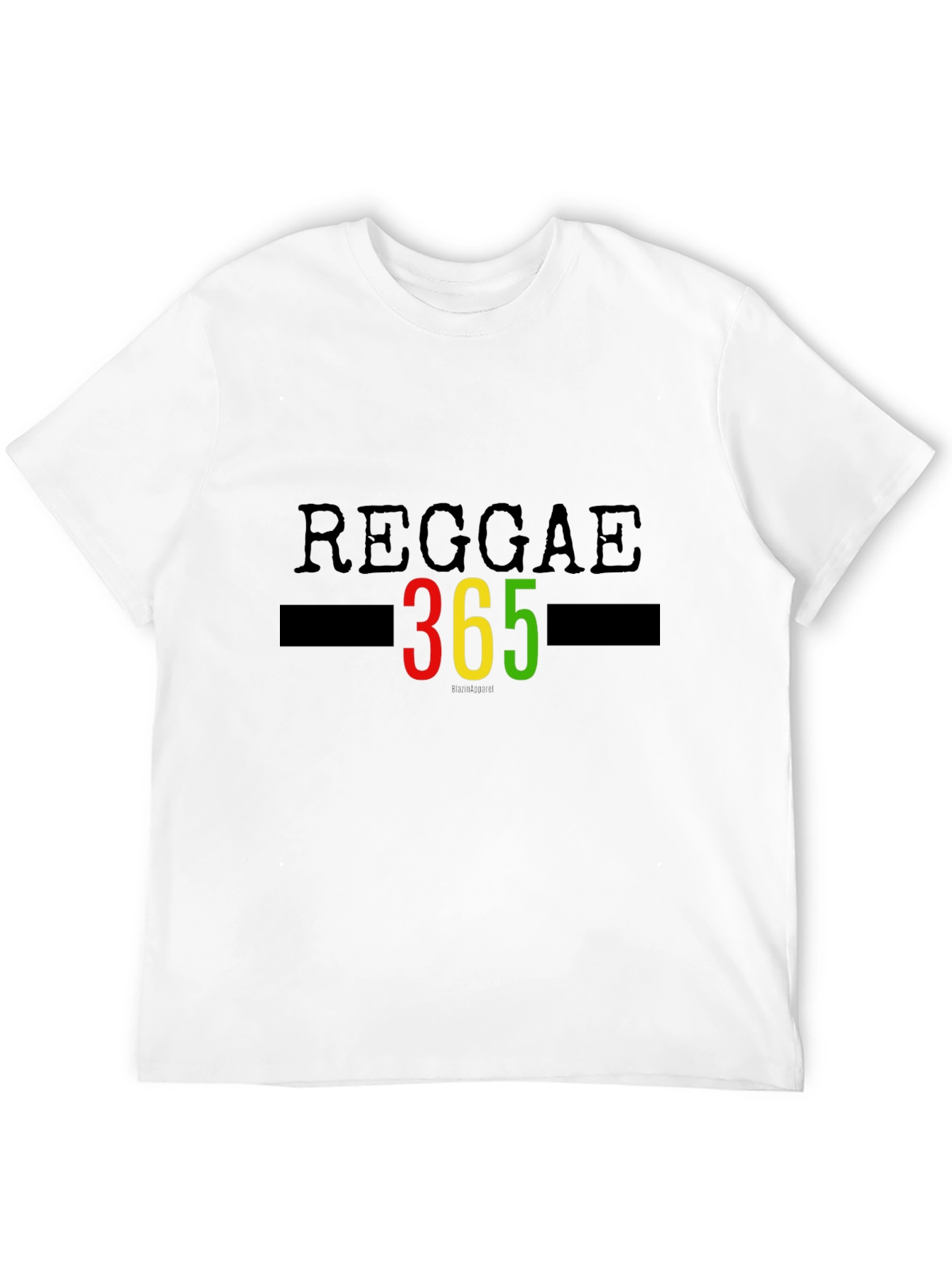 Black Reggae 365 T-Shirt Black Graphic Tee view 12