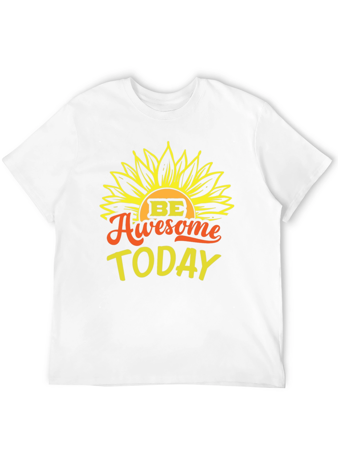 Black Be Awesome Today Sunflower Graphic Tee - Black view 12