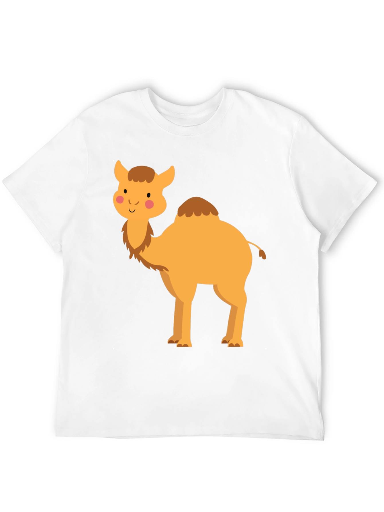 Black Cute Camel Graphic Tee - Unisex Black T-Shirt view 12