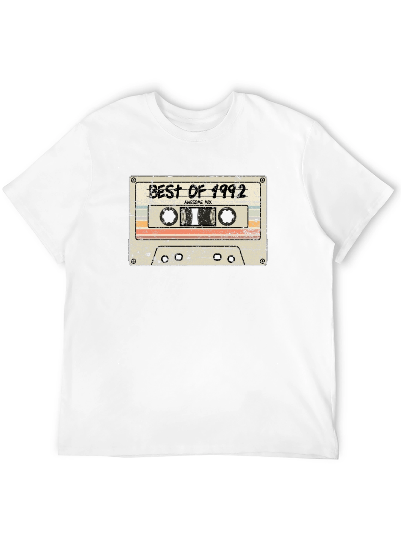 Black Best of 1992 Awesome Mix Tape Cassette T-Shirt view 12