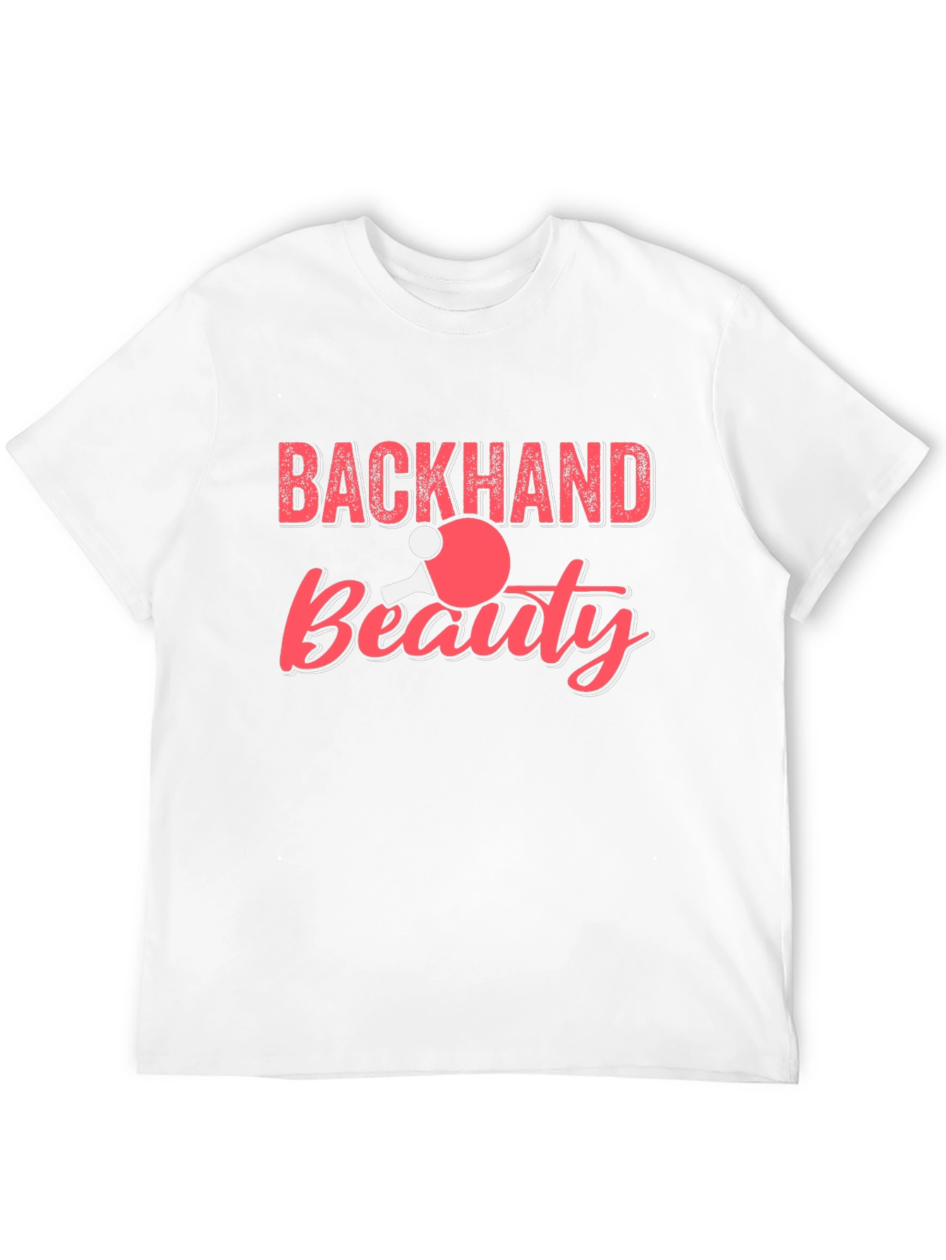 Black Backhand Beauty Table Tennis Graphic Tee view 12