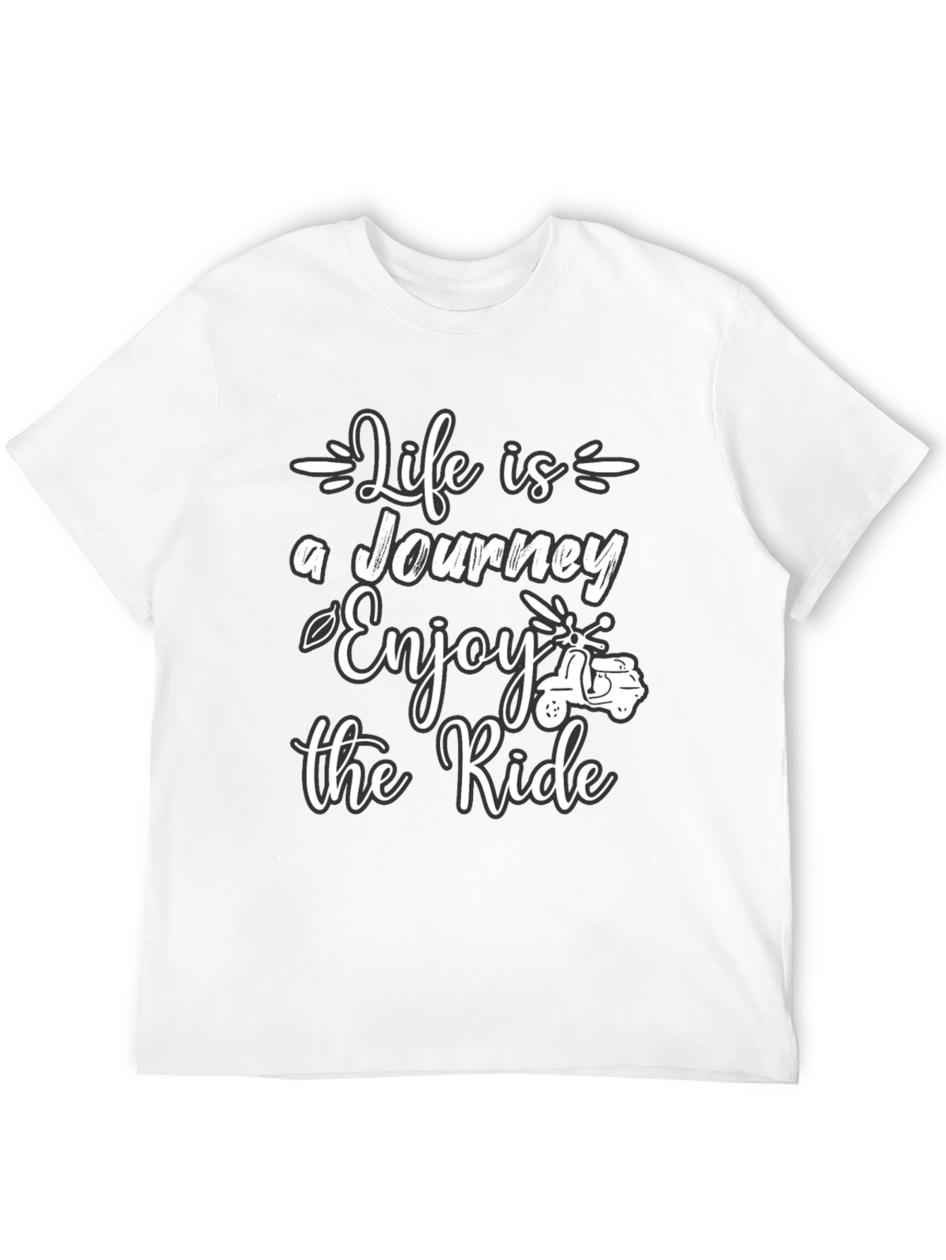 Black Life is a Journey T-Shirt - Enjoy the Ride Graphic Tee view 12