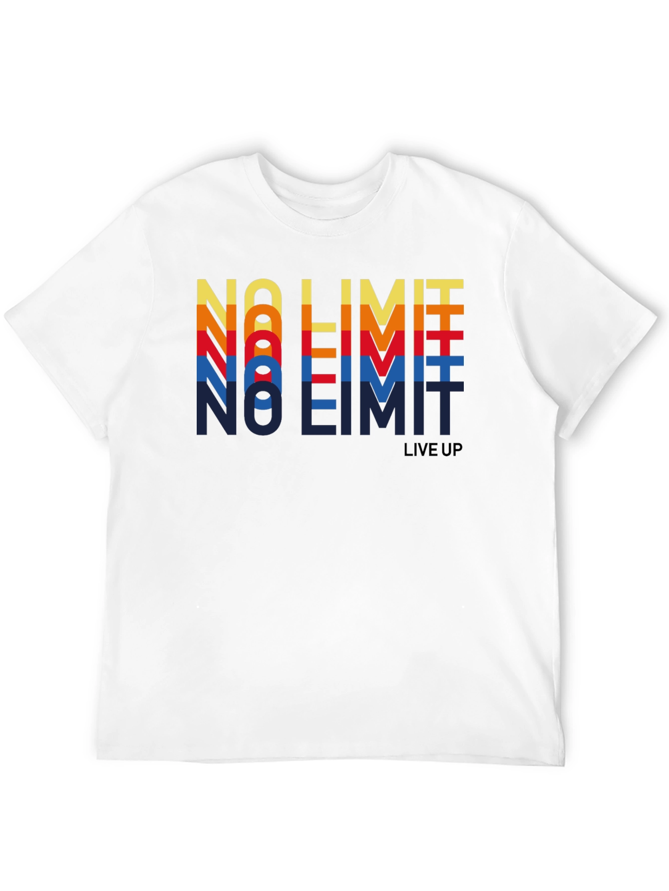 Black Retro "No Limit" Graphic Tee - Vintage Style Shirt view 12