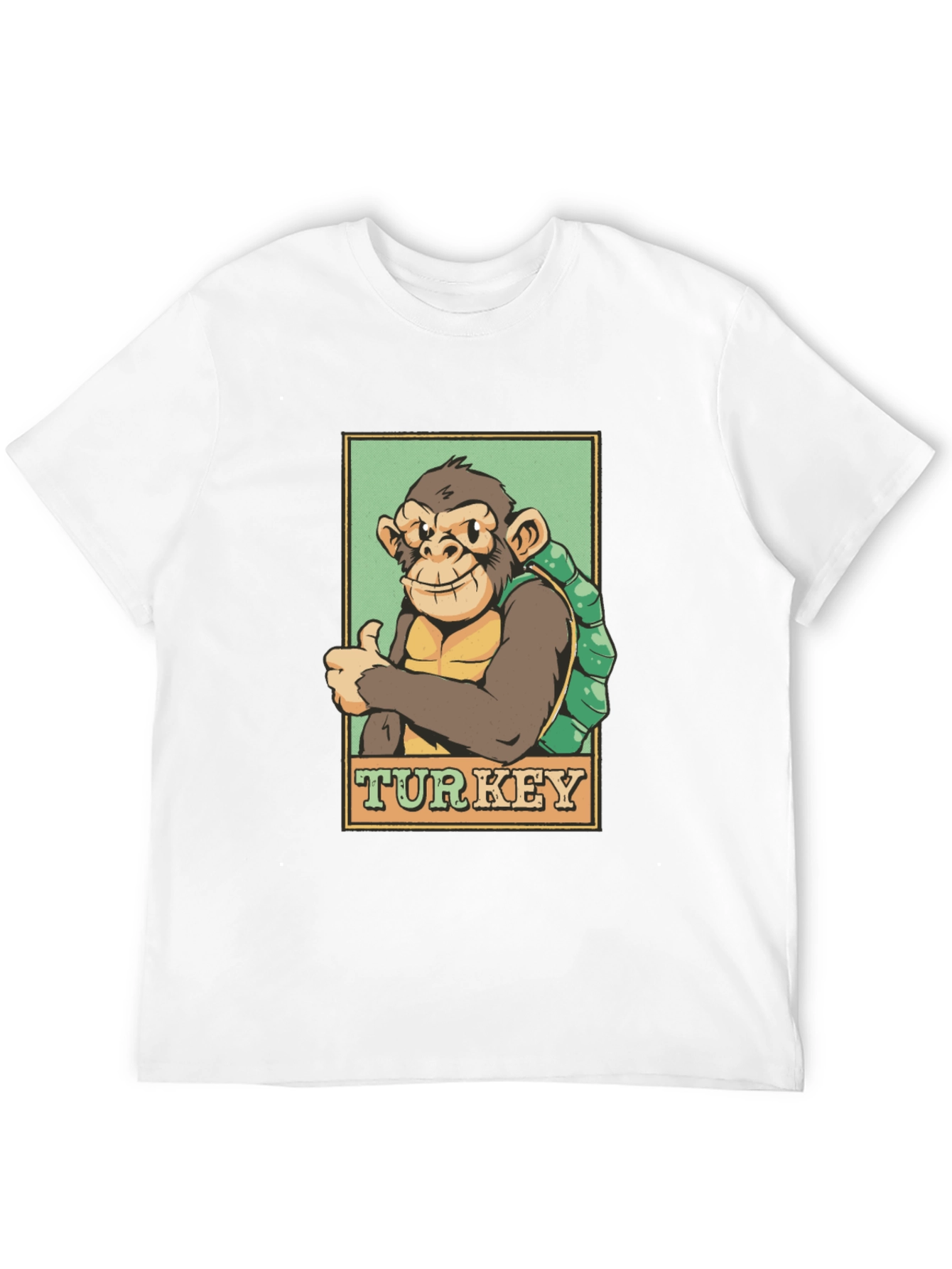 Black Monkey Turkey Graphic T-Shirt - Adventure Ready! view 12