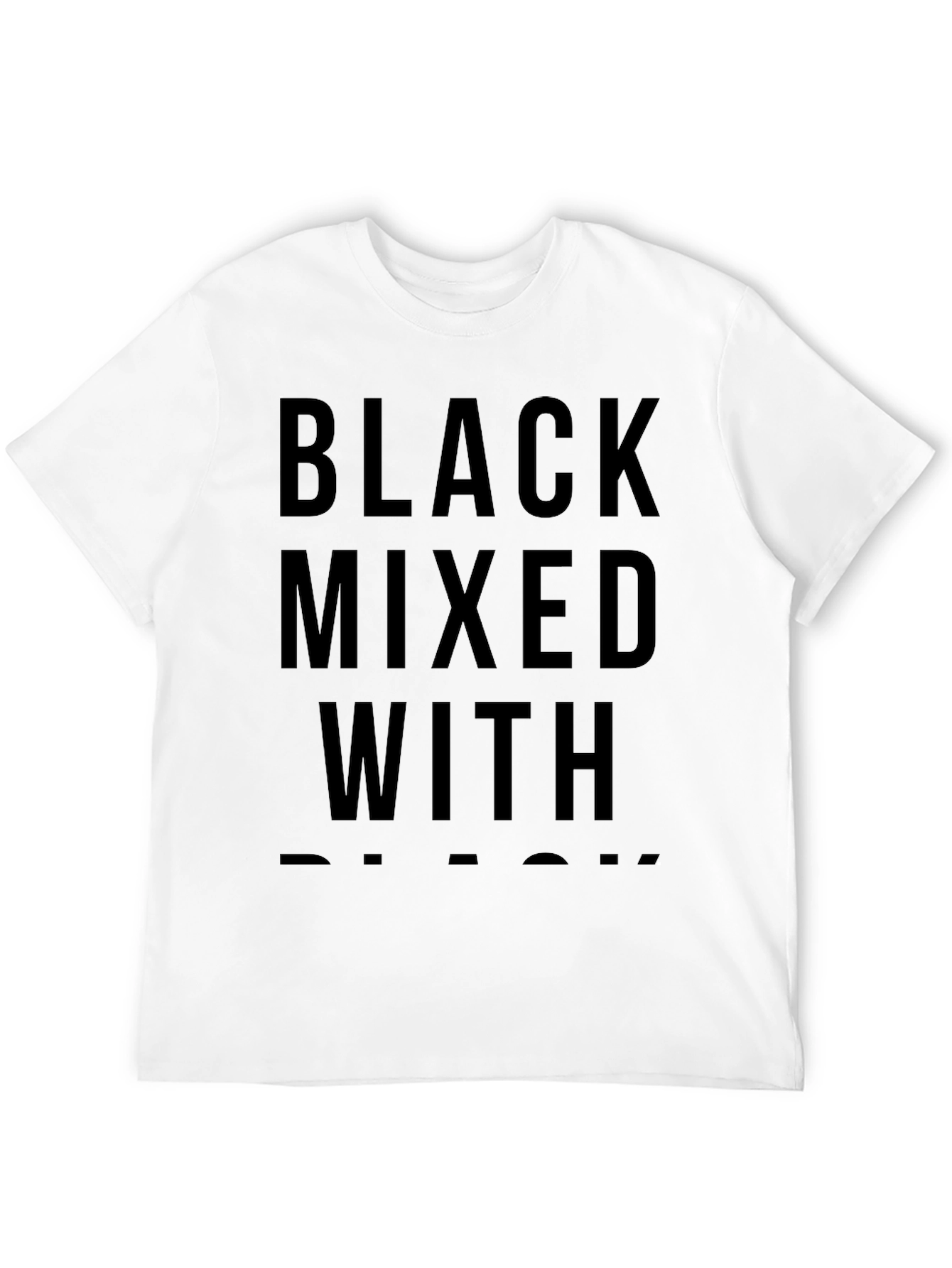 Black Black Mixed With T-Shirt view 12