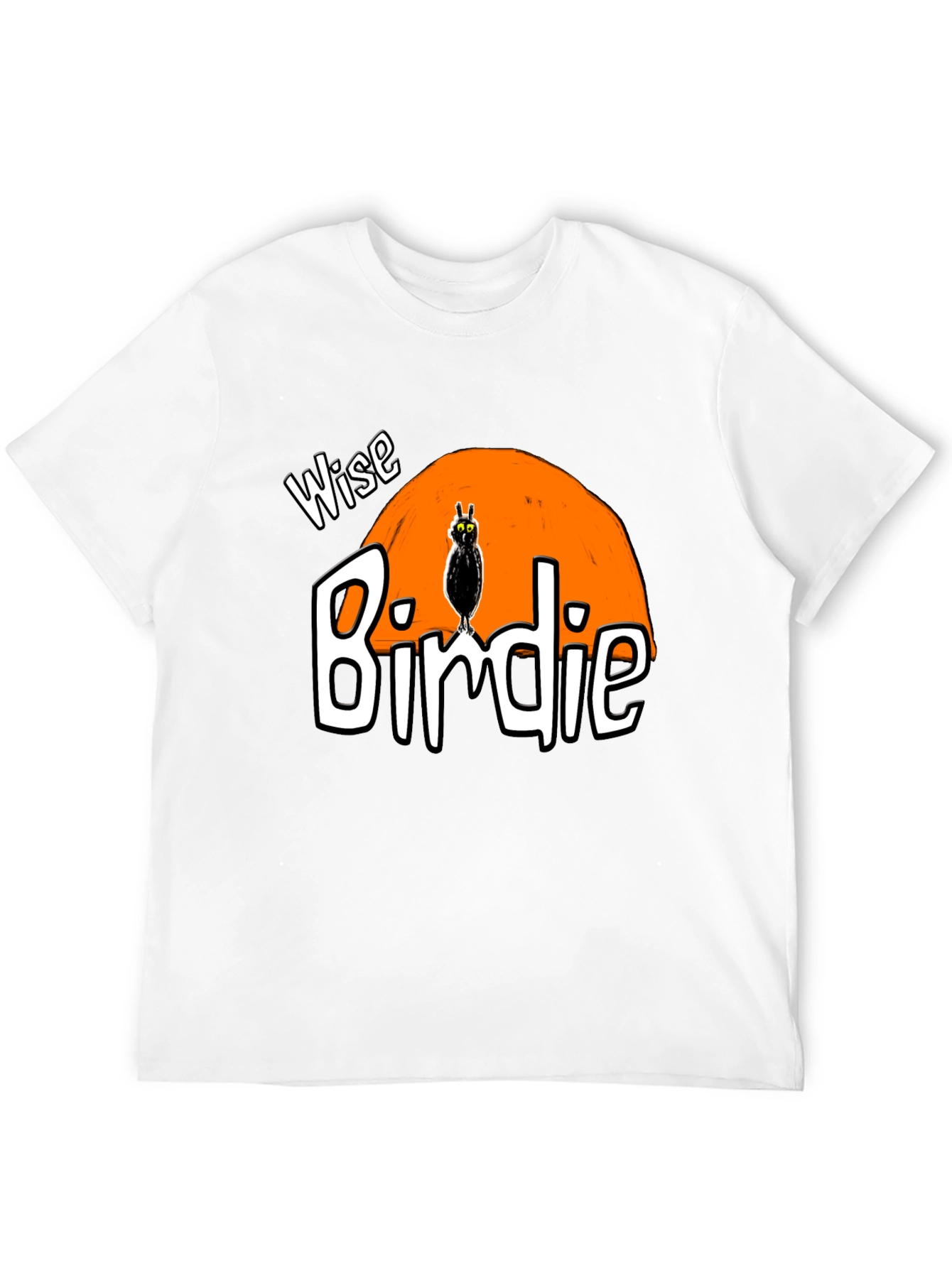 Black Wise Birdie Graphic T-Shirt - Unisex view 12