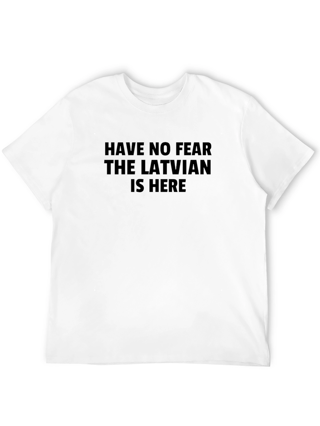 Black Latvian Here T-Shirt - Funny Humor Tee view 12