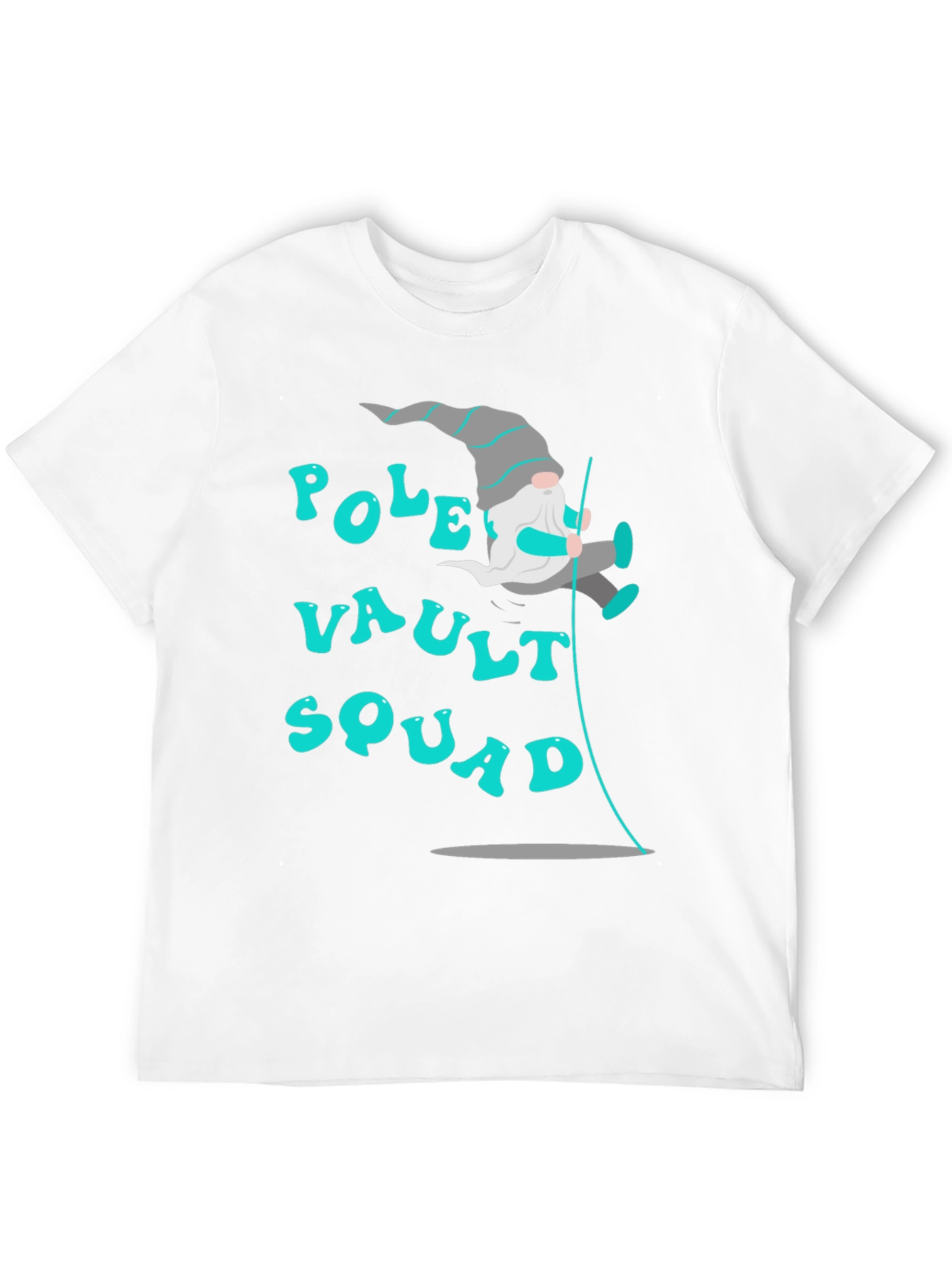 Black Pole Vault Squad T-Shirt - Unique Design view 12