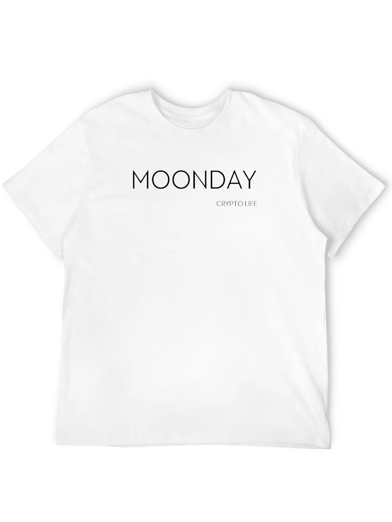 Black Moonday Crypto Life Black T-Shirt view 12