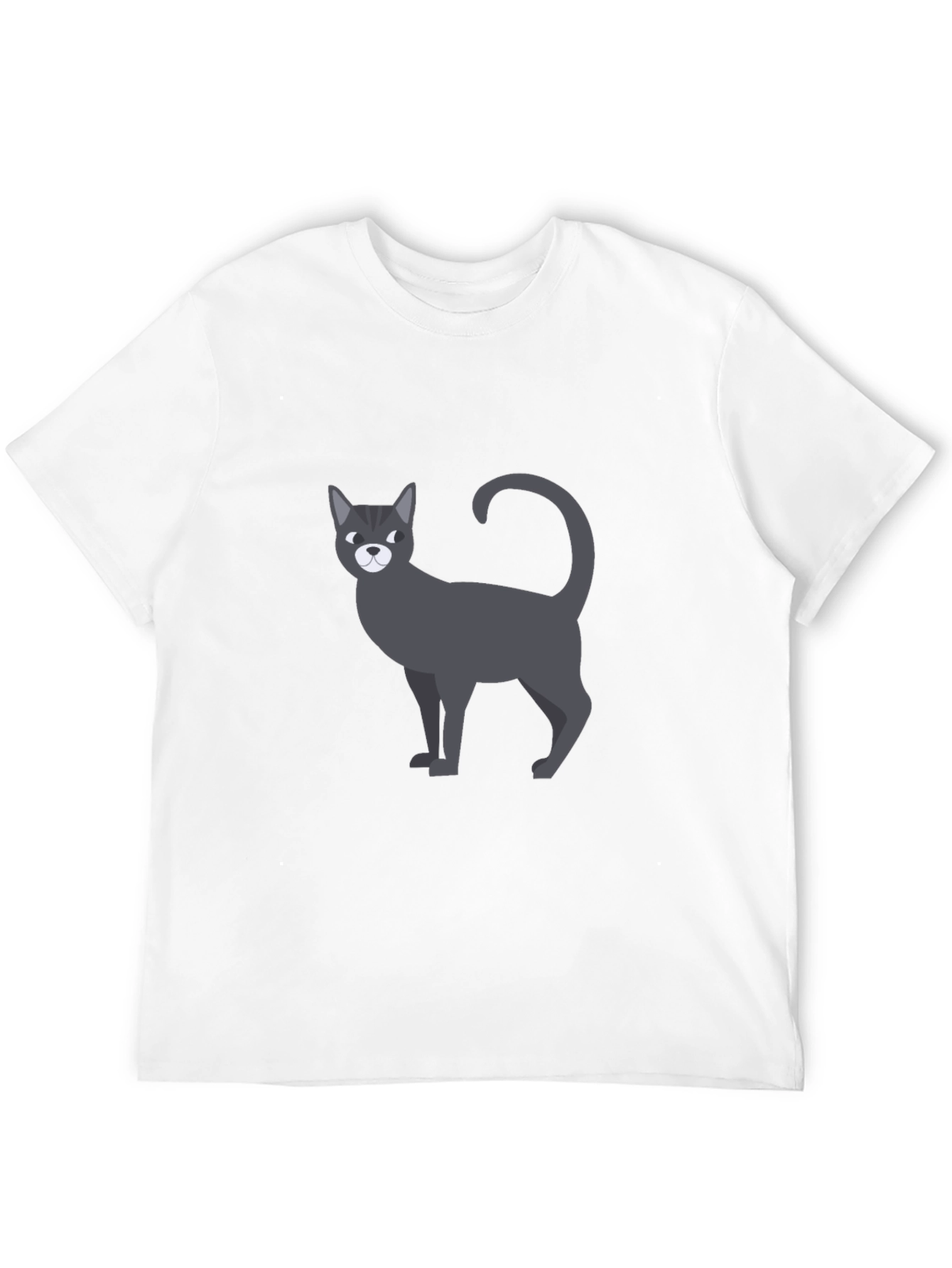 Black Cool Cat Graphic T-Shirt - Men's Black Tee view 12