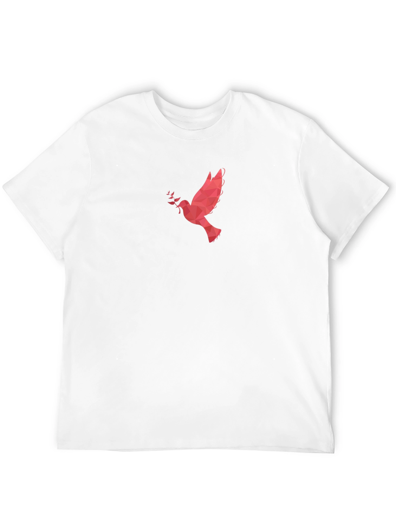 Black Geometric Dove Graphic Tee - Modern Style view 12