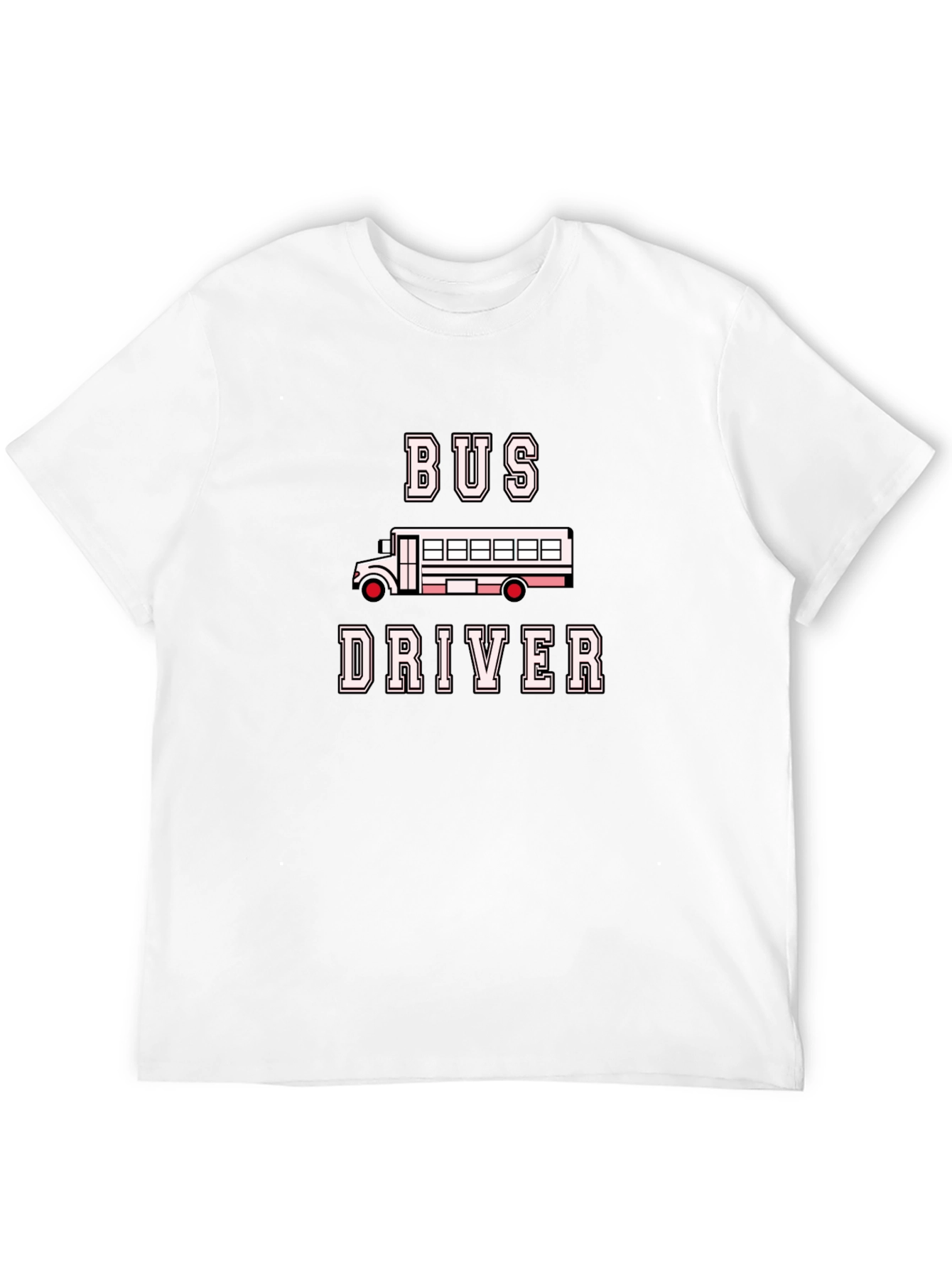 Black Bus Driver T-Shirt - Black Crew Neck view 12