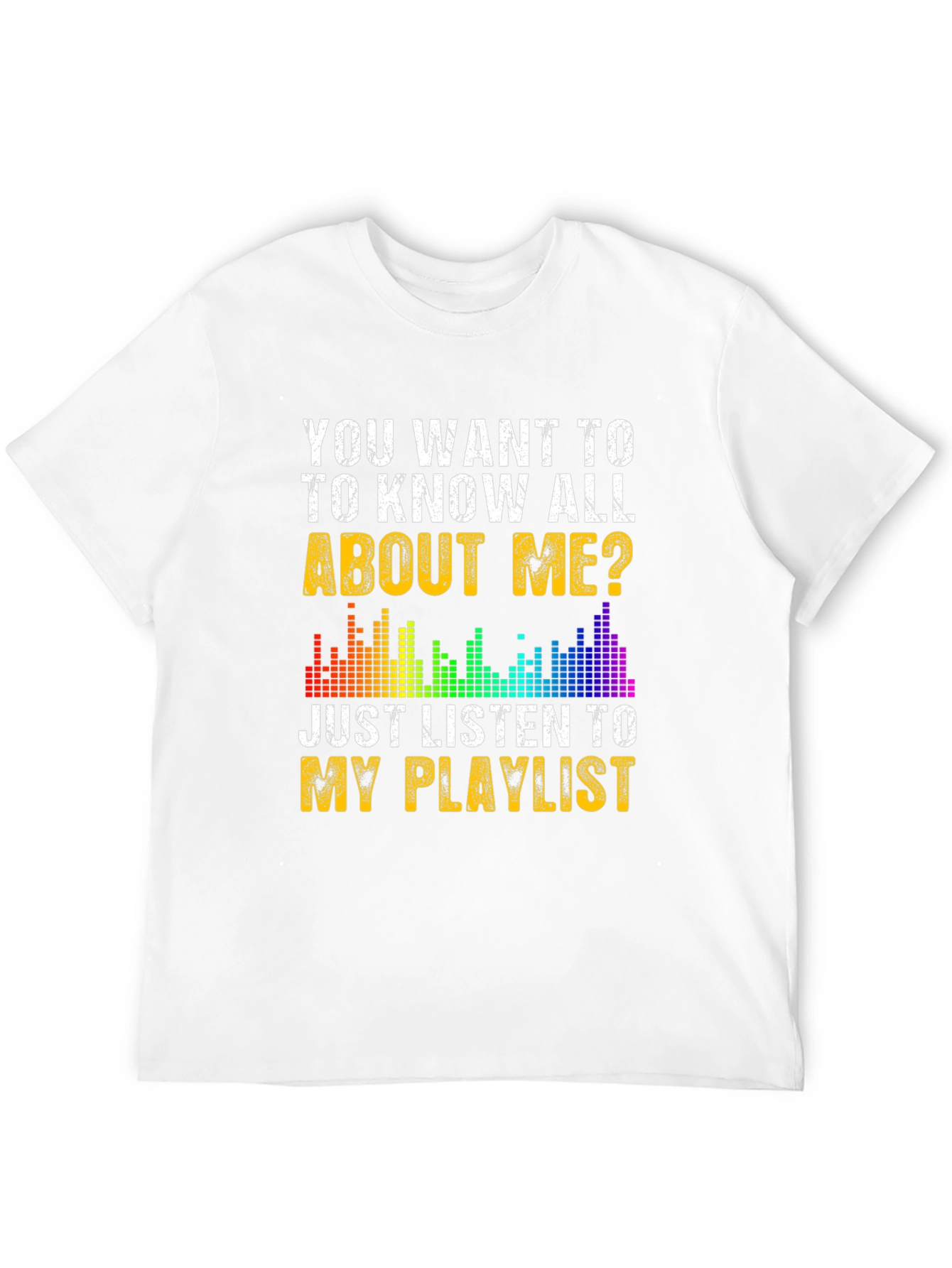 Black Listen to My Playlist Graphic Tee view 12