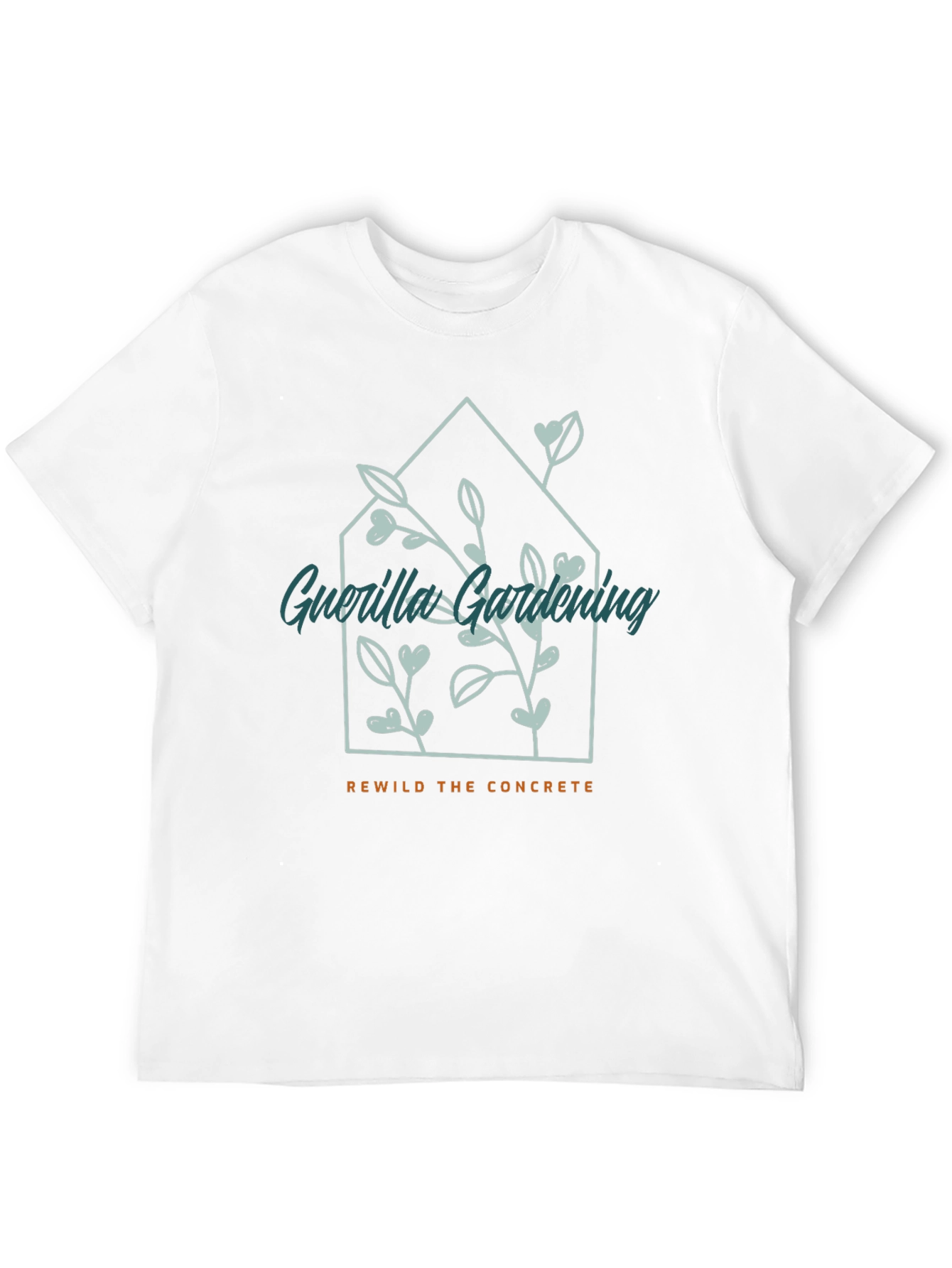 Black Guerrilla Gardening Tee - Rewild the Concrete view 12