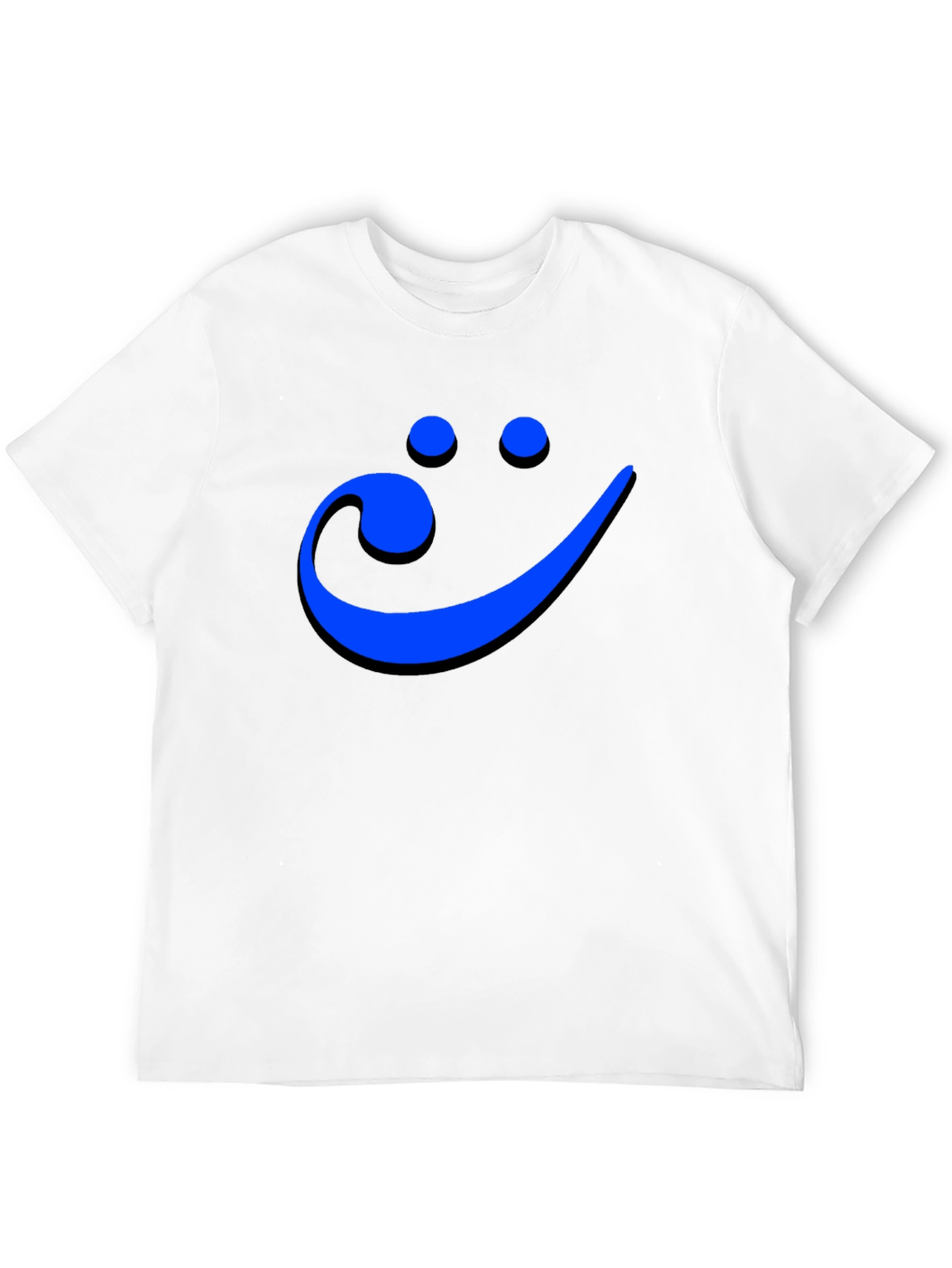 Black Smiley Face Musical Note Men's Graphic Tee view 12