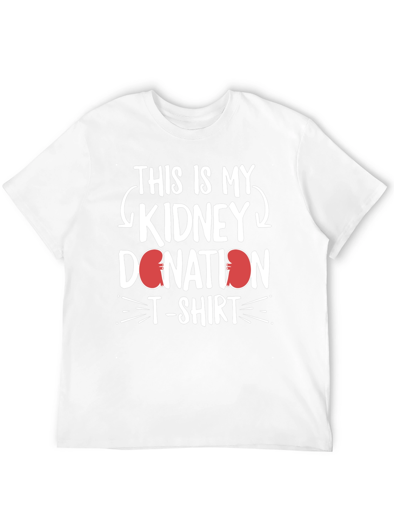 Black Kidney Donation T-Shirt - Support Organ Donation view 12