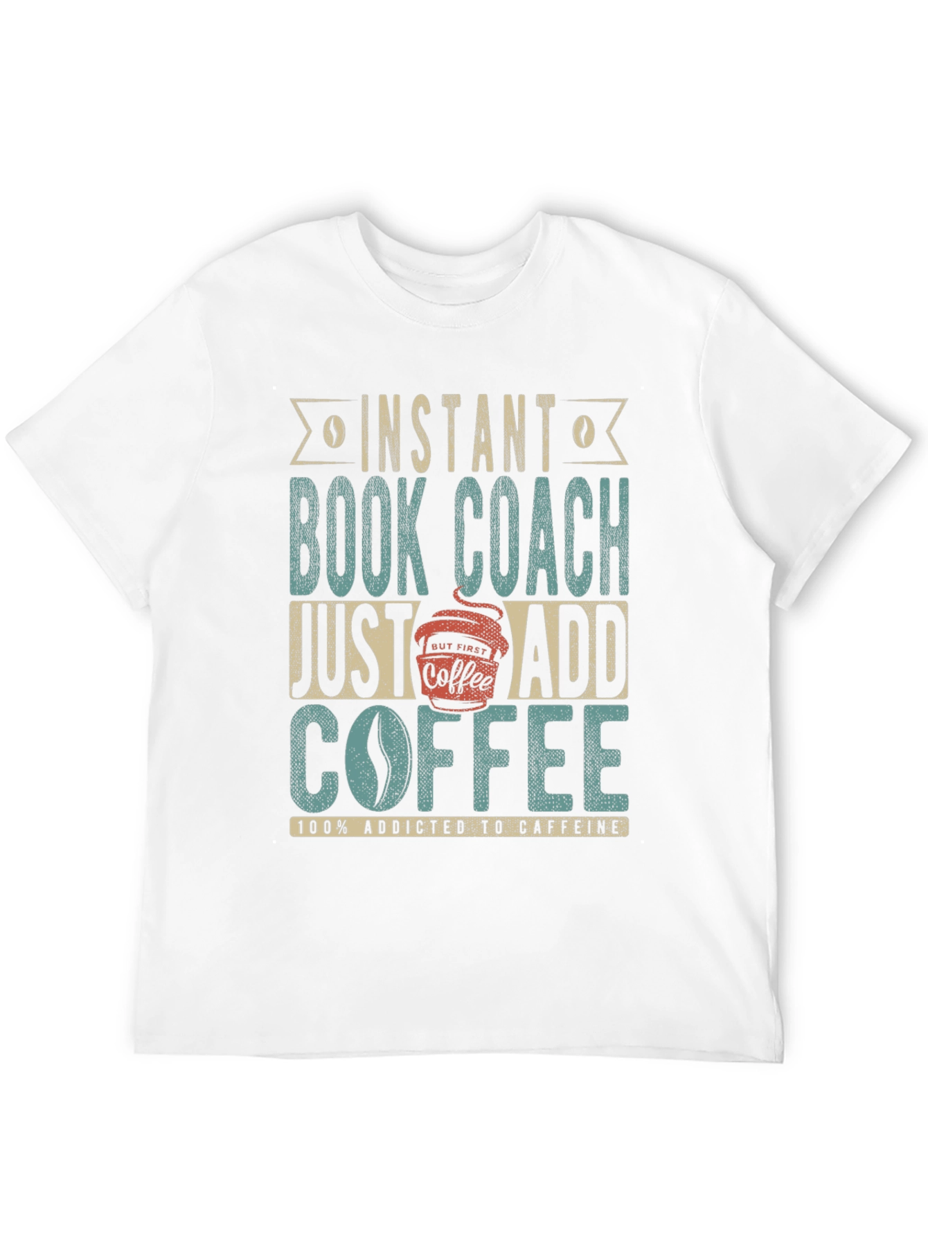Black Instant Book Coach T-Shirt - Add Coffee view 12