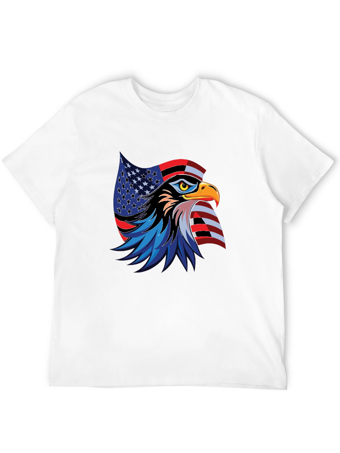 Black Patriotic Eagle Graphic T-Shirt view 12