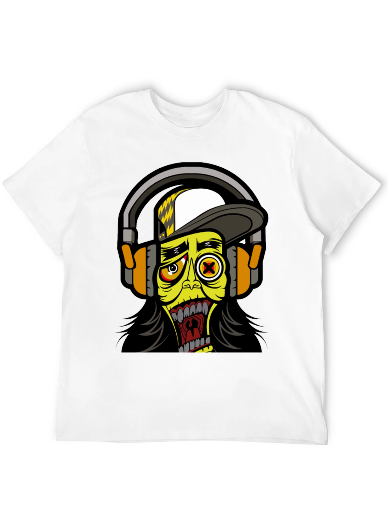Black Cartoon Zombie Graphic Tee view 12