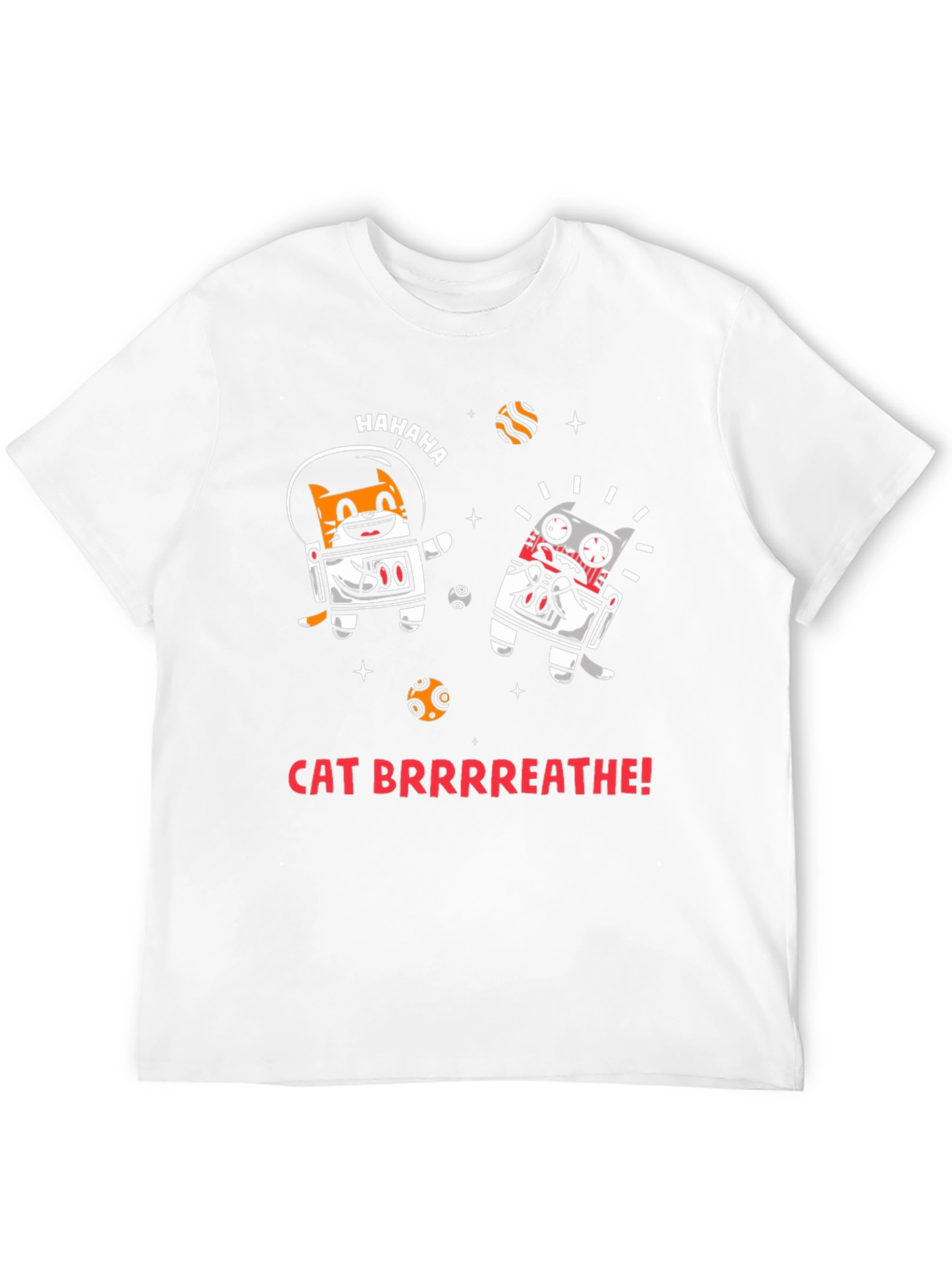 Black Cat Brrrreathe! Graphic Tee view 12