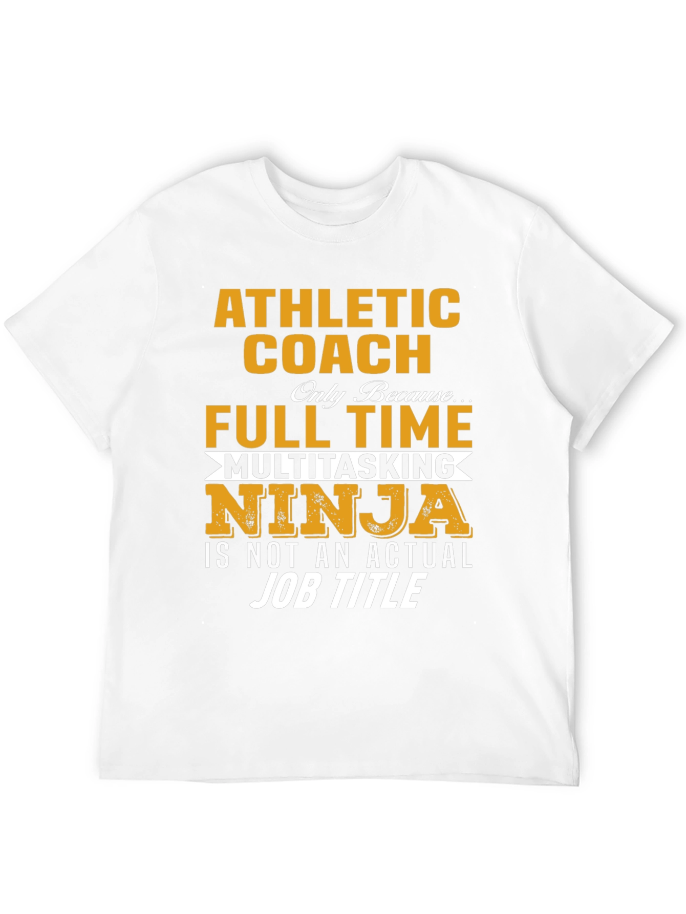 Black Athletic Coach Multitasking Ninja T-Shirt view 12