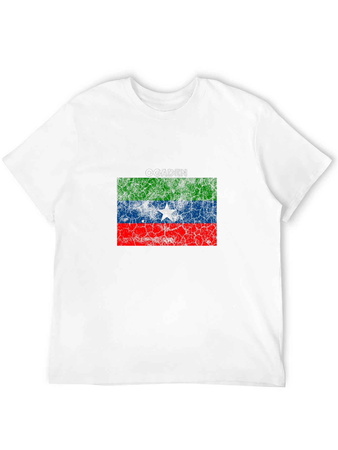 Black Ogaden Flag Graphic Black T-Shirt view 12