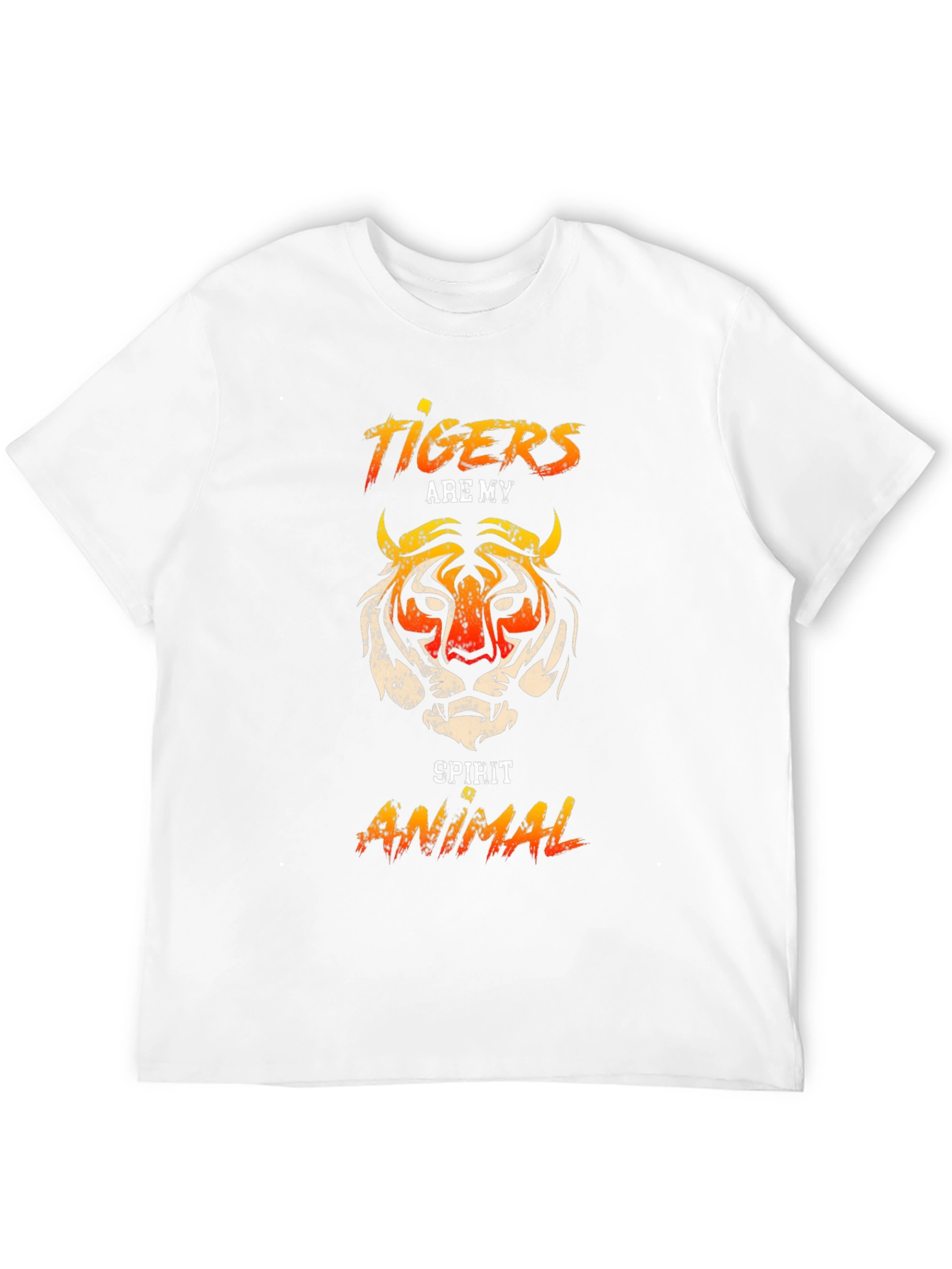 Black Tiger Spirit Animal Graphic T-Shirt view 12
