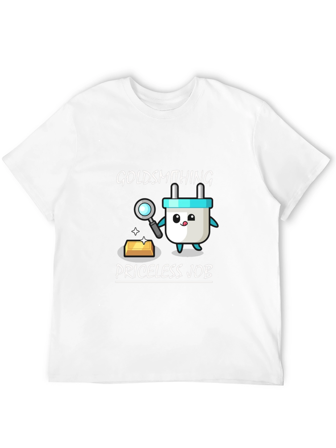 Black Goldsmithing Priceless Job Black T-Shirt view 12