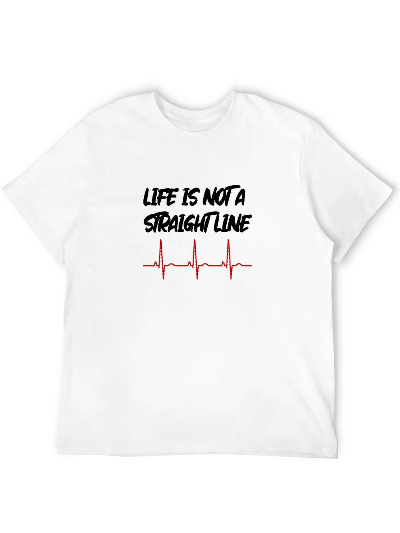 Black Life is Not a Straight Line Graphic T-Shirt view 12